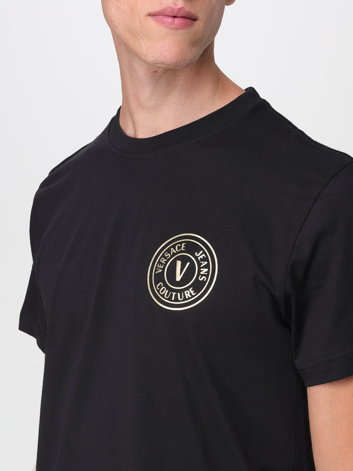 VERSACE JEANS COUTURE T-SHIRT: T-shirt men Versace Jeans Couture, Black - Img 3