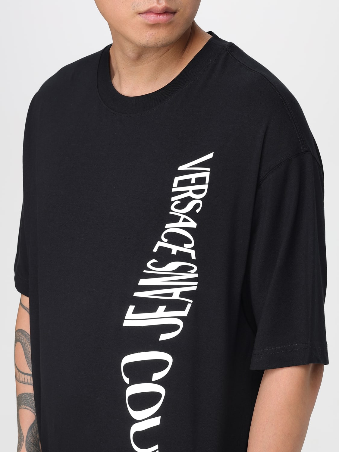 VERSACE JEANS COUTURE T-SHIRT: T-shirt men Versace Jeans Couture, Black - Img 3