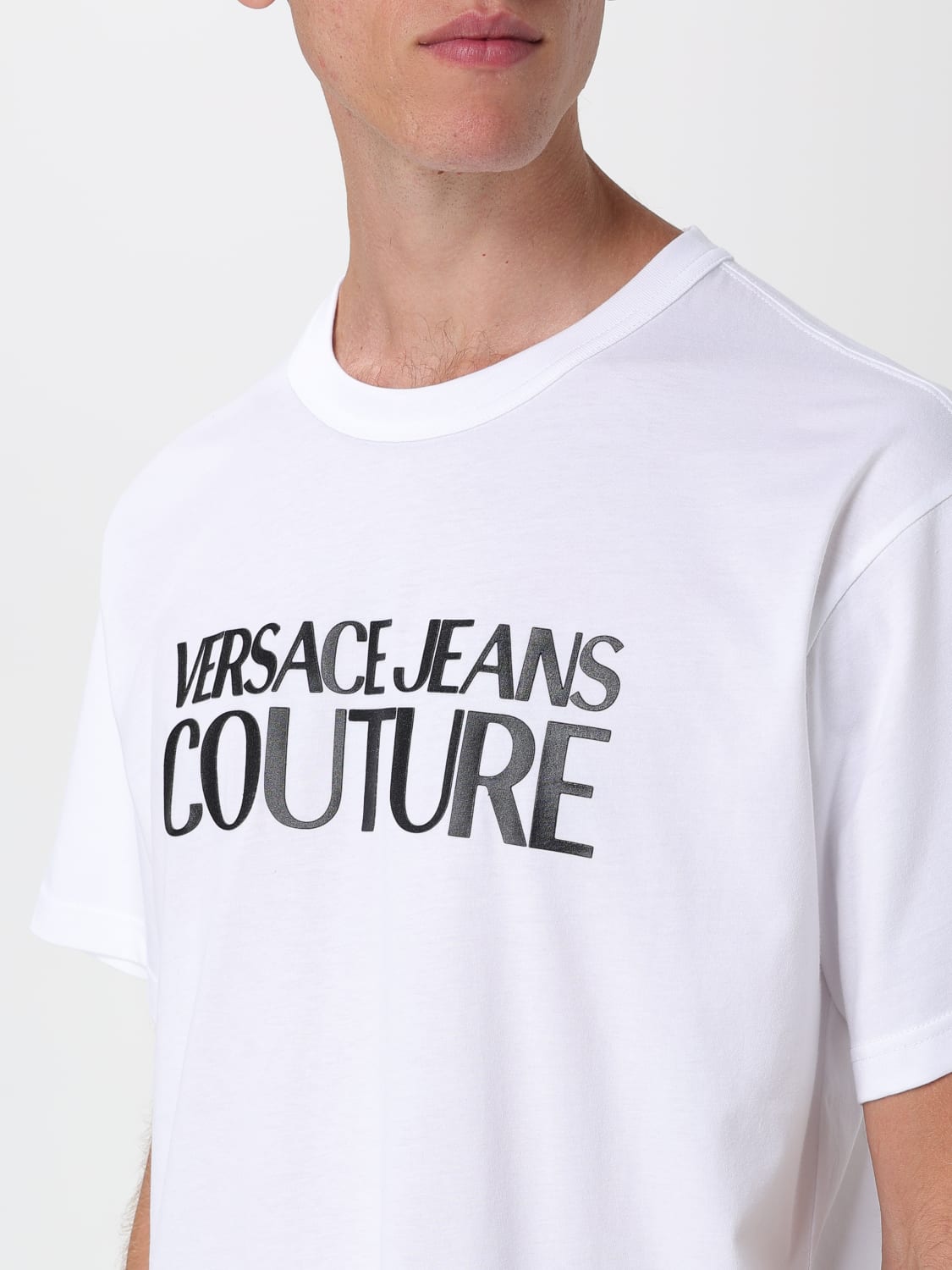 VERSACE JEANS COUTURE CAMISETA: Camiseta hombre Versace Jeans Couture, Blanco - Img 3