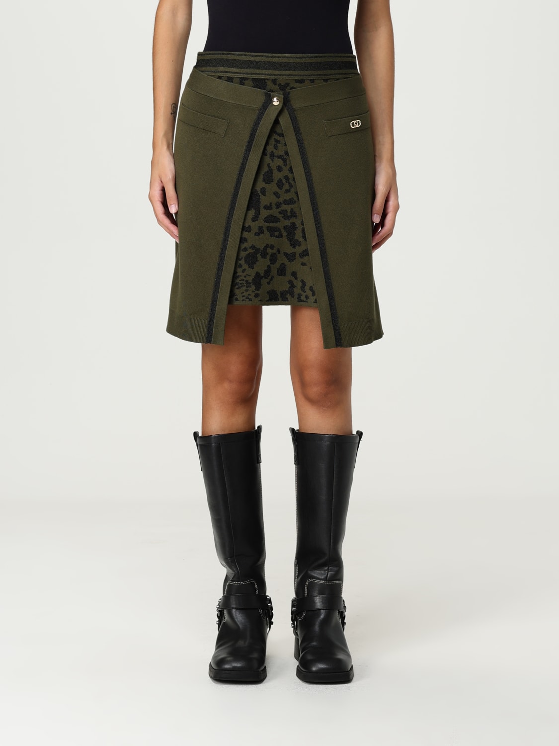 LIU JO 半身裙: 半身裙 女士 Liu Jo, 绿色 - Img 1