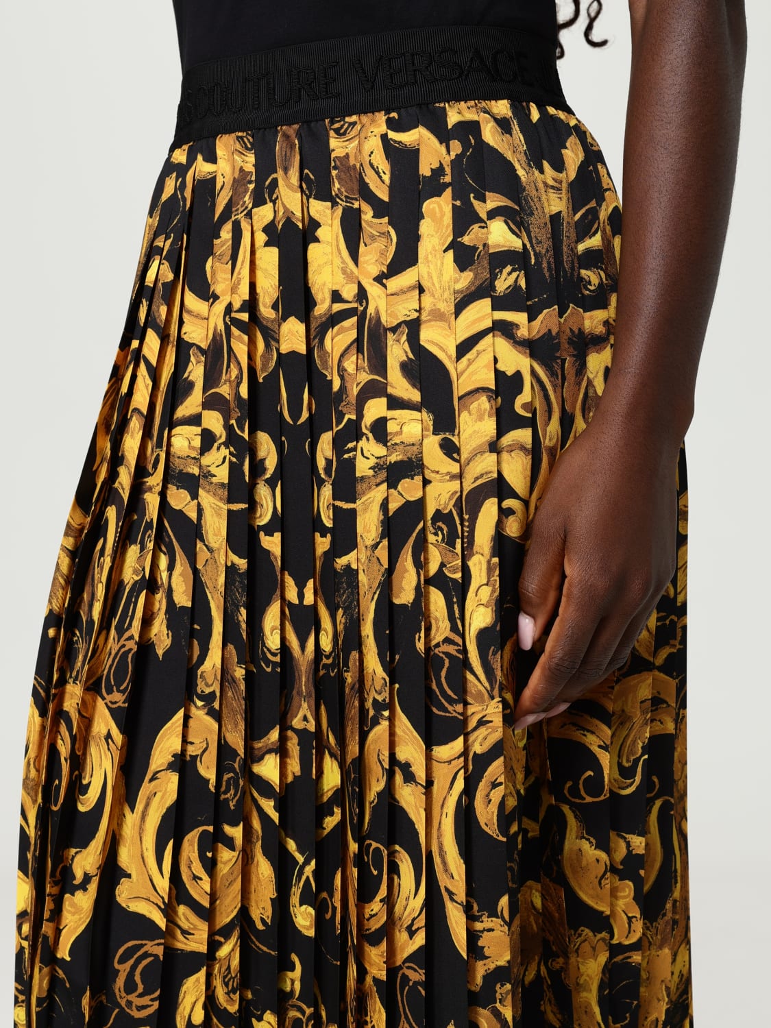 VERSACE JEANS COUTURE SKIRT: Skirt woman Versace Jeans Couture, Black - Img 3