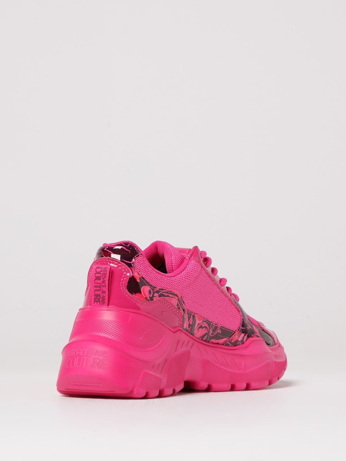 VERSACE JEANS COUTURE SNEAKERS: Sneakers woman Versace Jeans Couture, Burgundy - Img 3