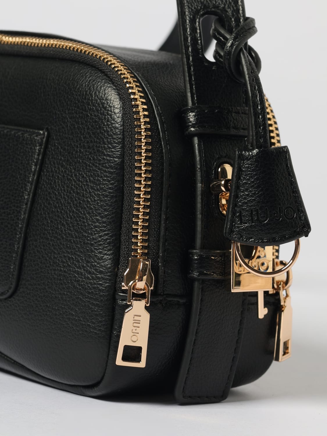 LIU JO BORSA A TRACOLLA: Borsa Liu Jo in pelle sintetica a grana , Nero - Img 3