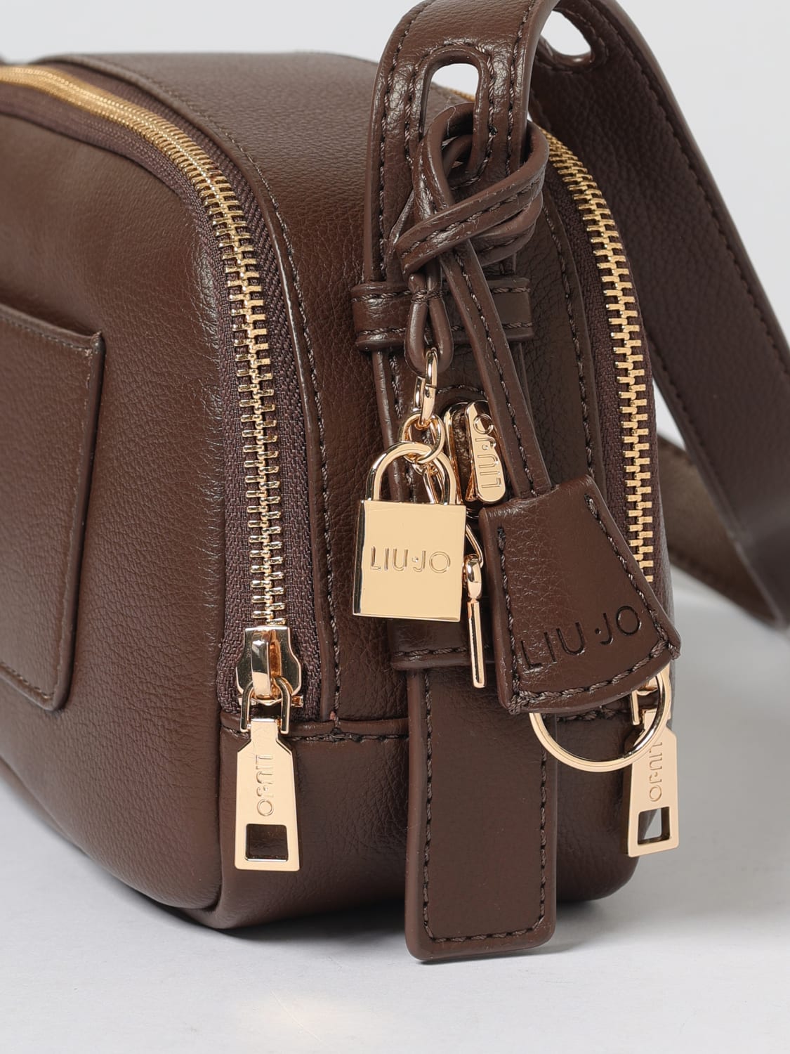 LIU JO BORSA A TRACOLLA: Borsa Liu Jo in pelle sintetica a grana , Marrone - Img 3