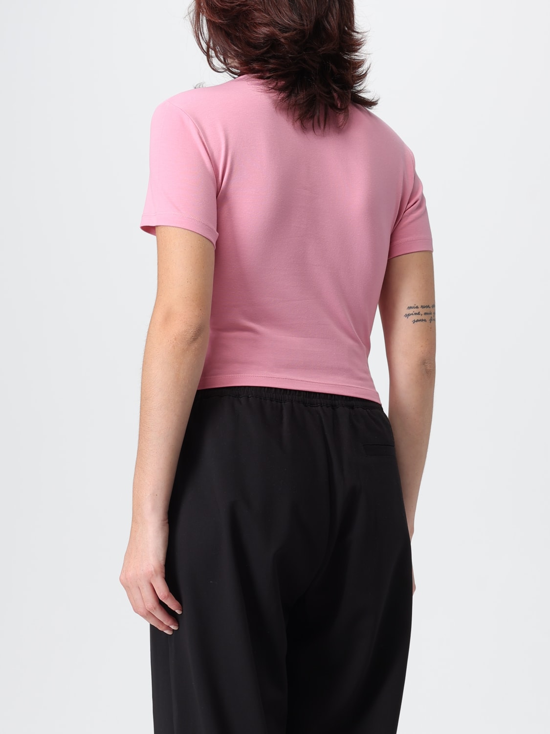 VERSACE JEANS COUTURE T-SHIRT: T-shirt woman Versace Jeans Couture, Pink - Img 2