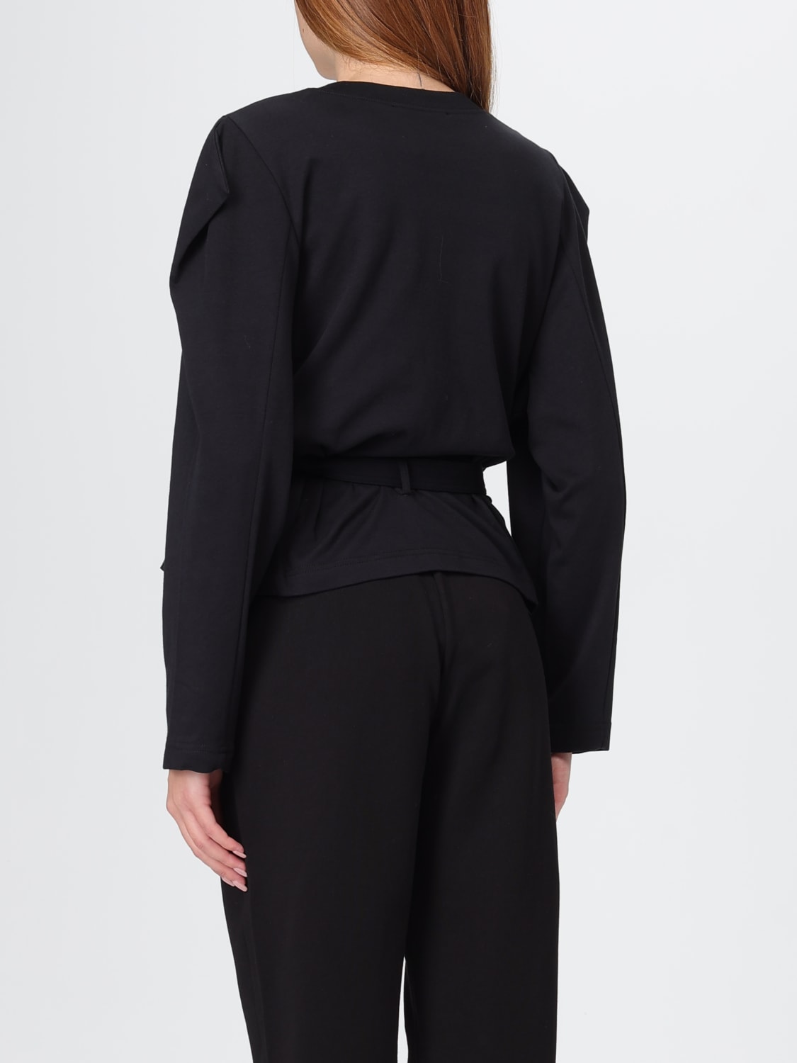 VERSACE JEANS COUTURE T-SHIRTS: T-shirt in cotone stampata Versace Jeans Couture, Nero - Img 2