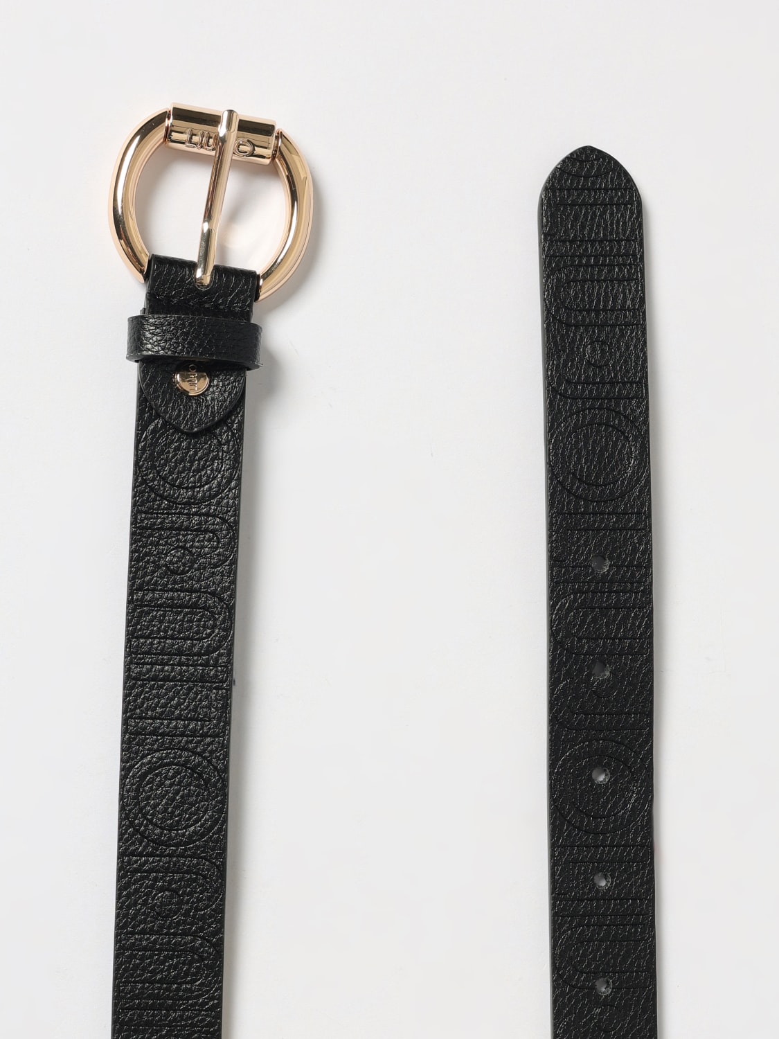 LIU JO CINTURA: Cintura Liu Jo in pelle sintetica a grana , Nero - Img 2