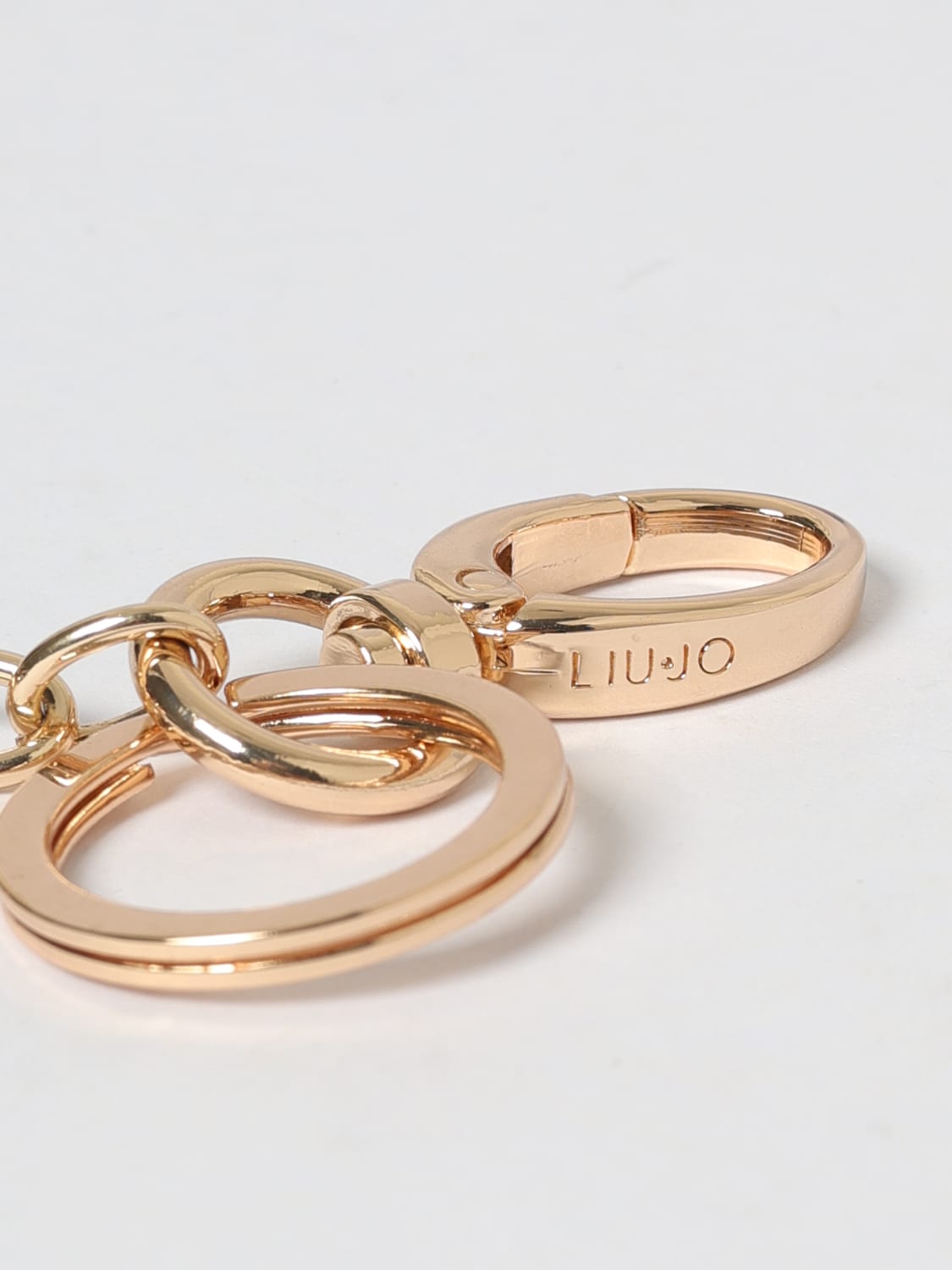 LIU JO PORTACHIAVI: Portachiavi in metallo e pelle sintetica Liu Jo, Oro - Img 2