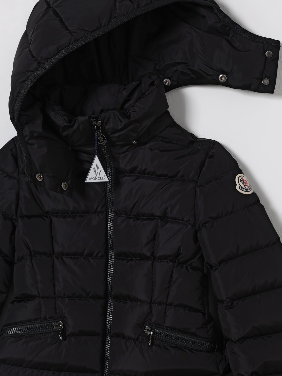MONCLER JACKET: Coat kids Moncler, Black - Img 3
