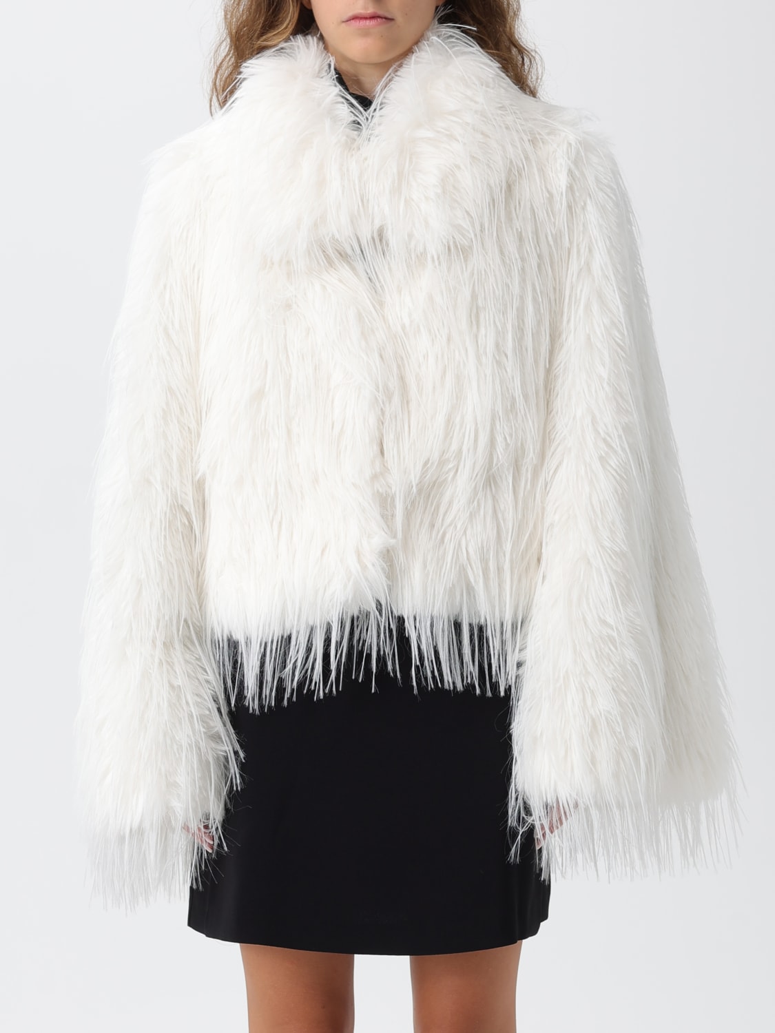 PINKO FUR COAT: Blazer woman Pinko, White - Img 1