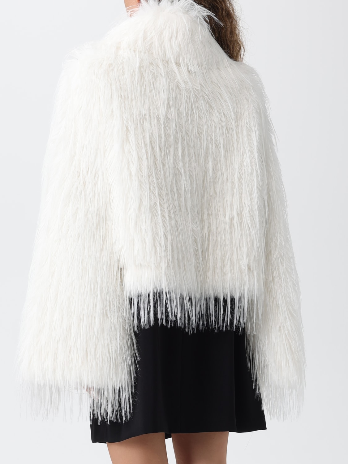 PINKO FUR COAT: Blazer woman Pinko, White - Img 2