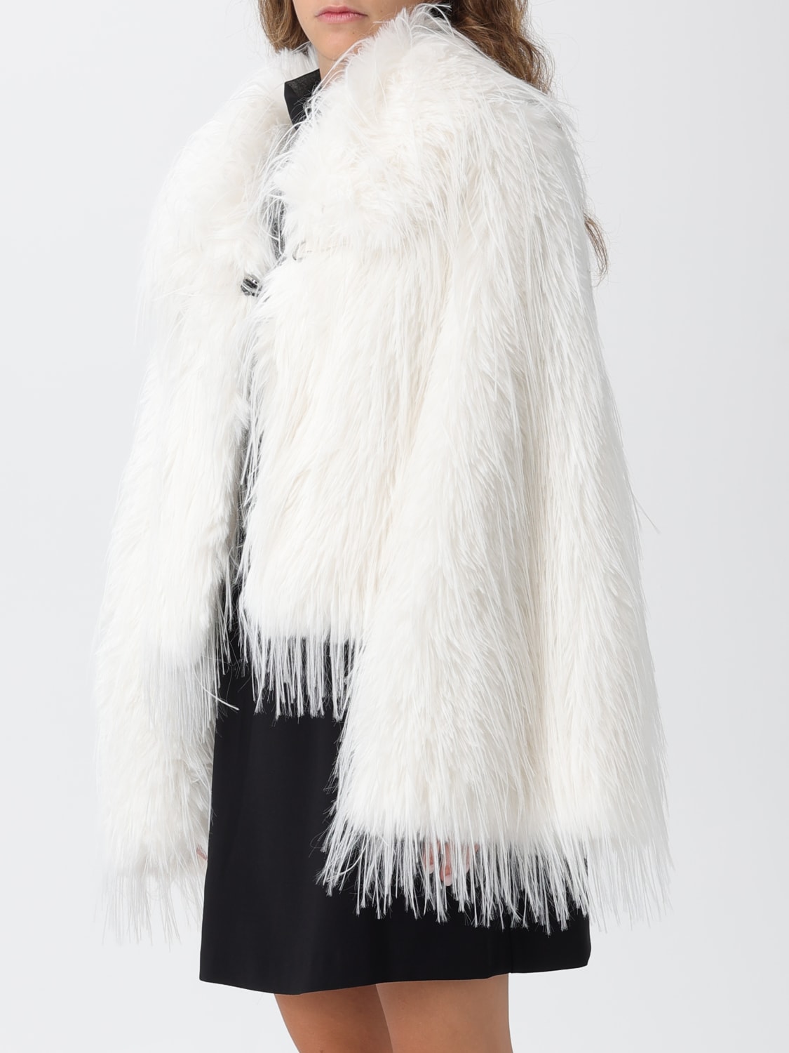 PINKO FUR COAT: Blazer woman Pinko, White - Img 3