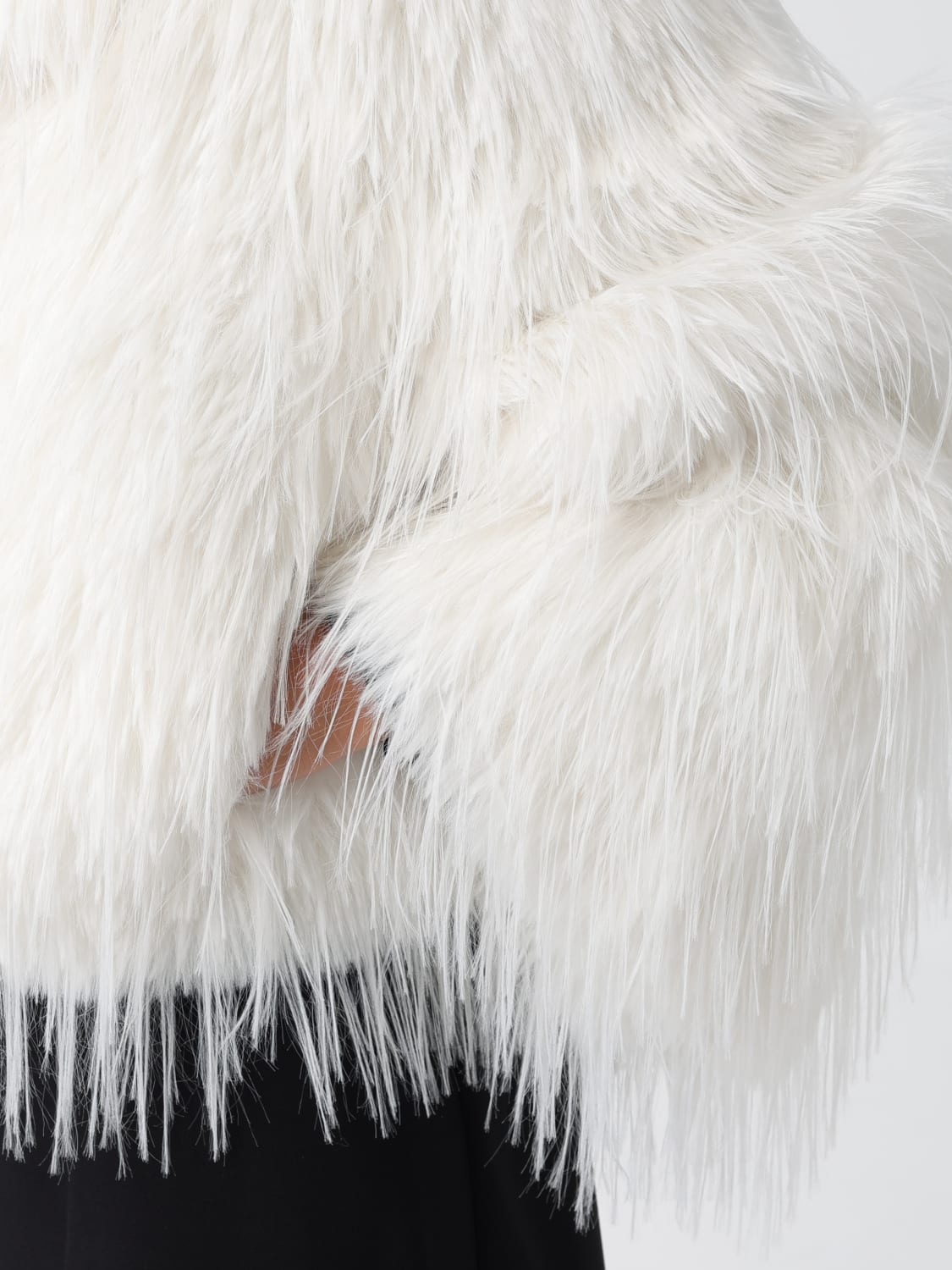 PINKO FUR COAT: Blazer woman Pinko, White - Img 4