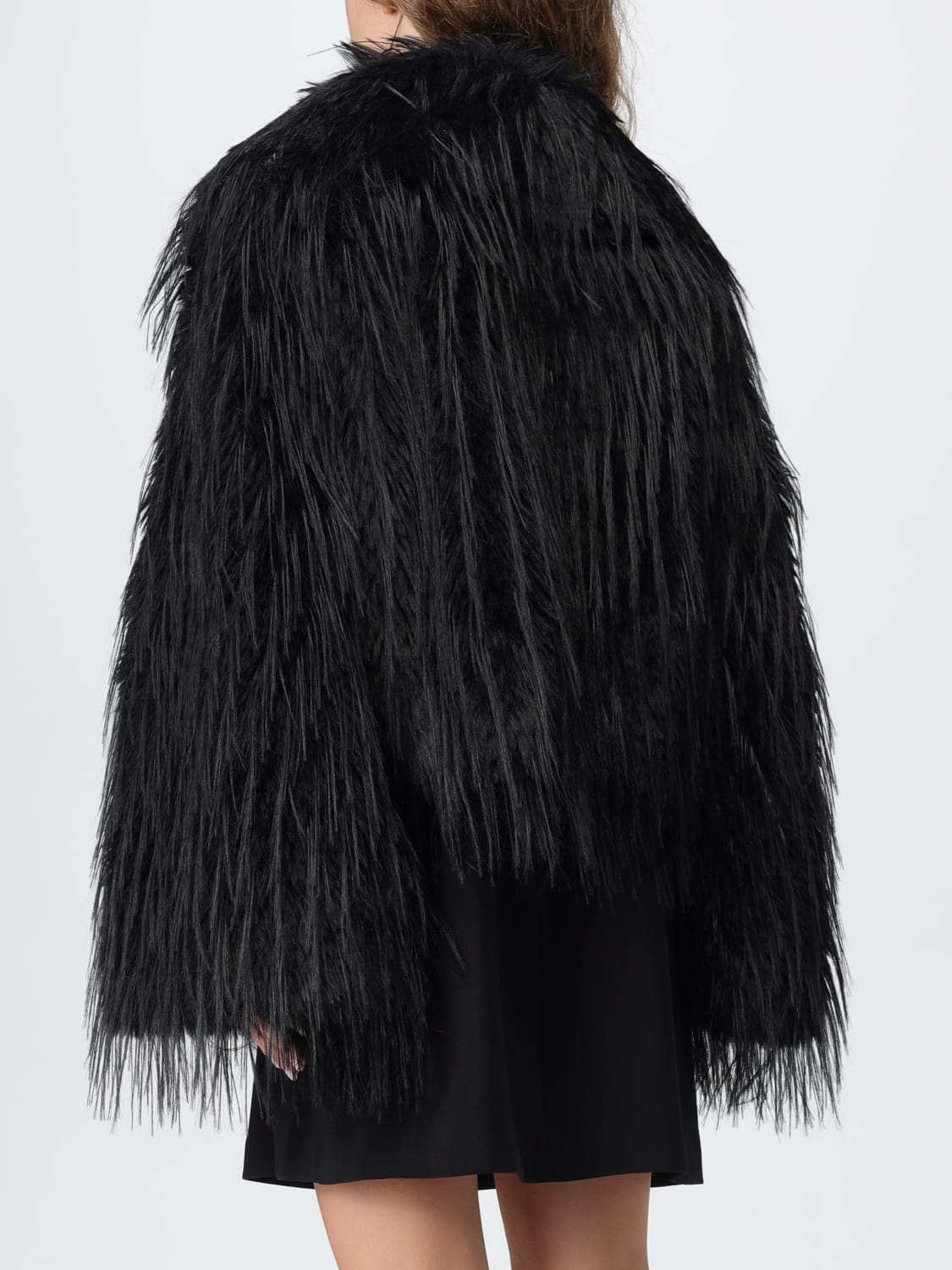 PINKO FUR COAT: Blazer woman Pinko, Black - Img 2