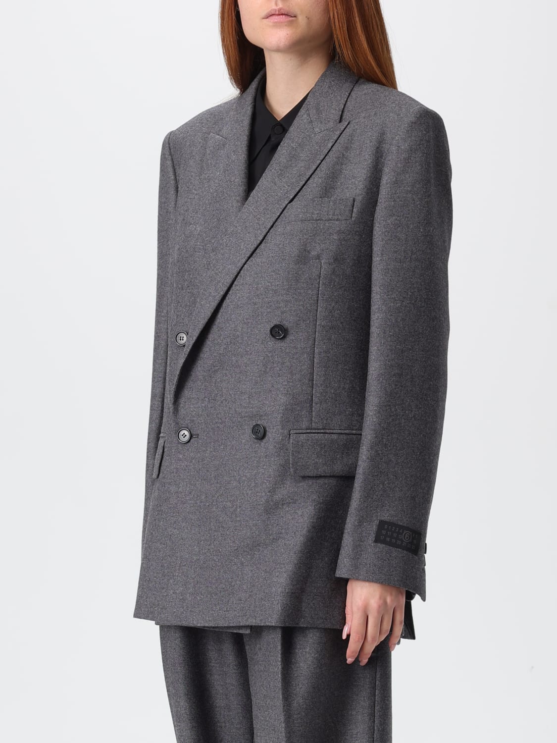 MM6 MAISON MARGIELA JACKET: Blazer woman Mm6 Maison Margiela, Grey - Img 4