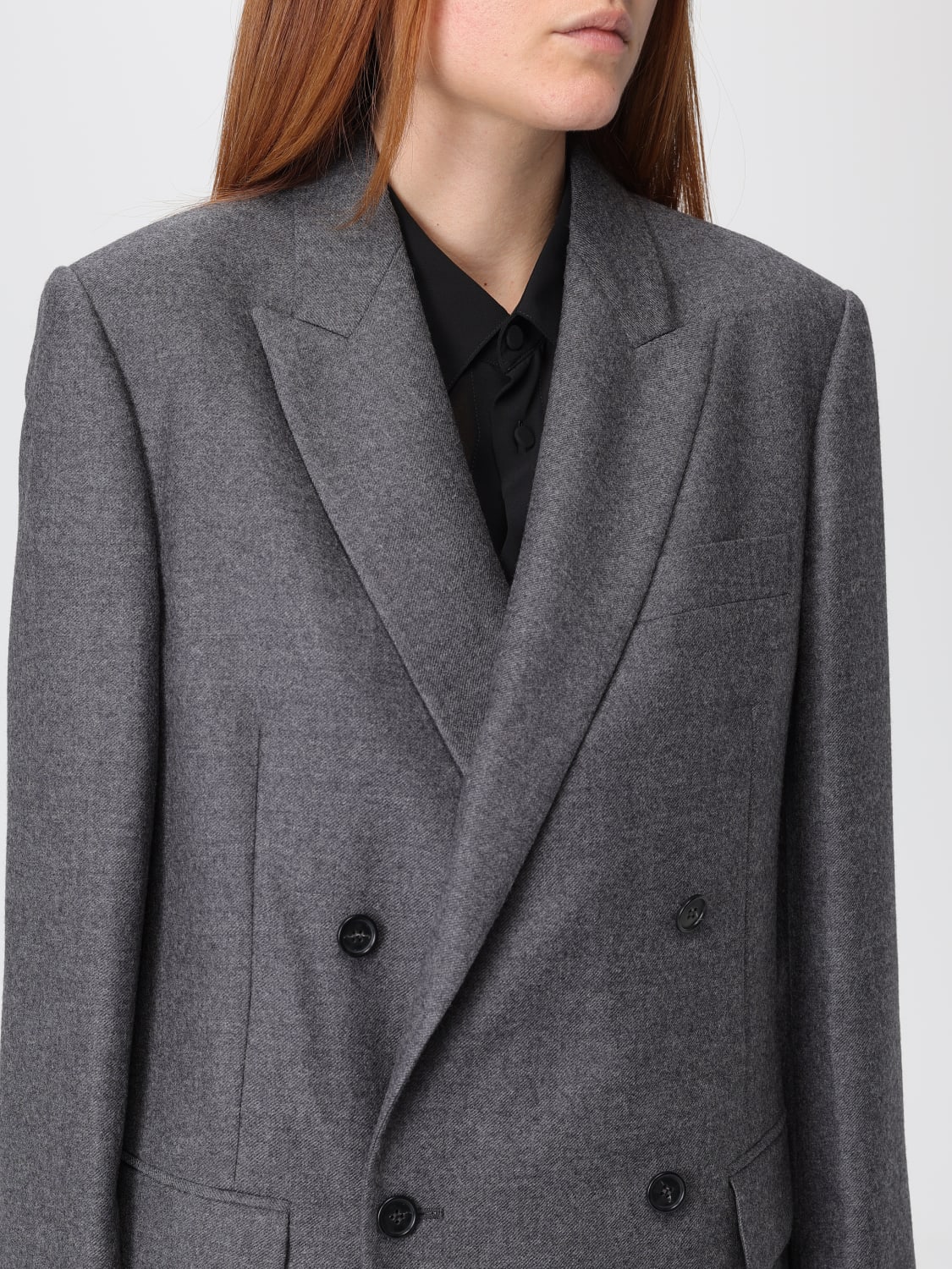 MM6 MAISON MARGIELA JACKET: Blazer woman Mm6 Maison Margiela, Grey - Img 5