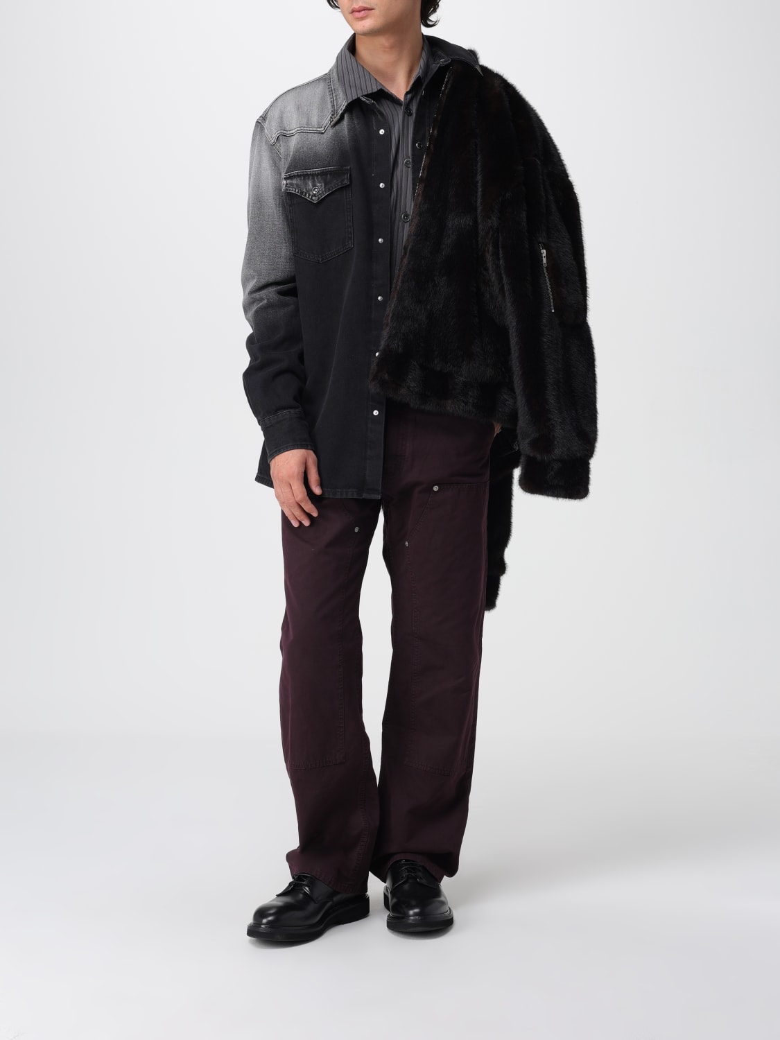MM6 MAISON MARGIELA JEANS: Jeans men Mm6 Maison Margiela, Burgundy - Img 2
