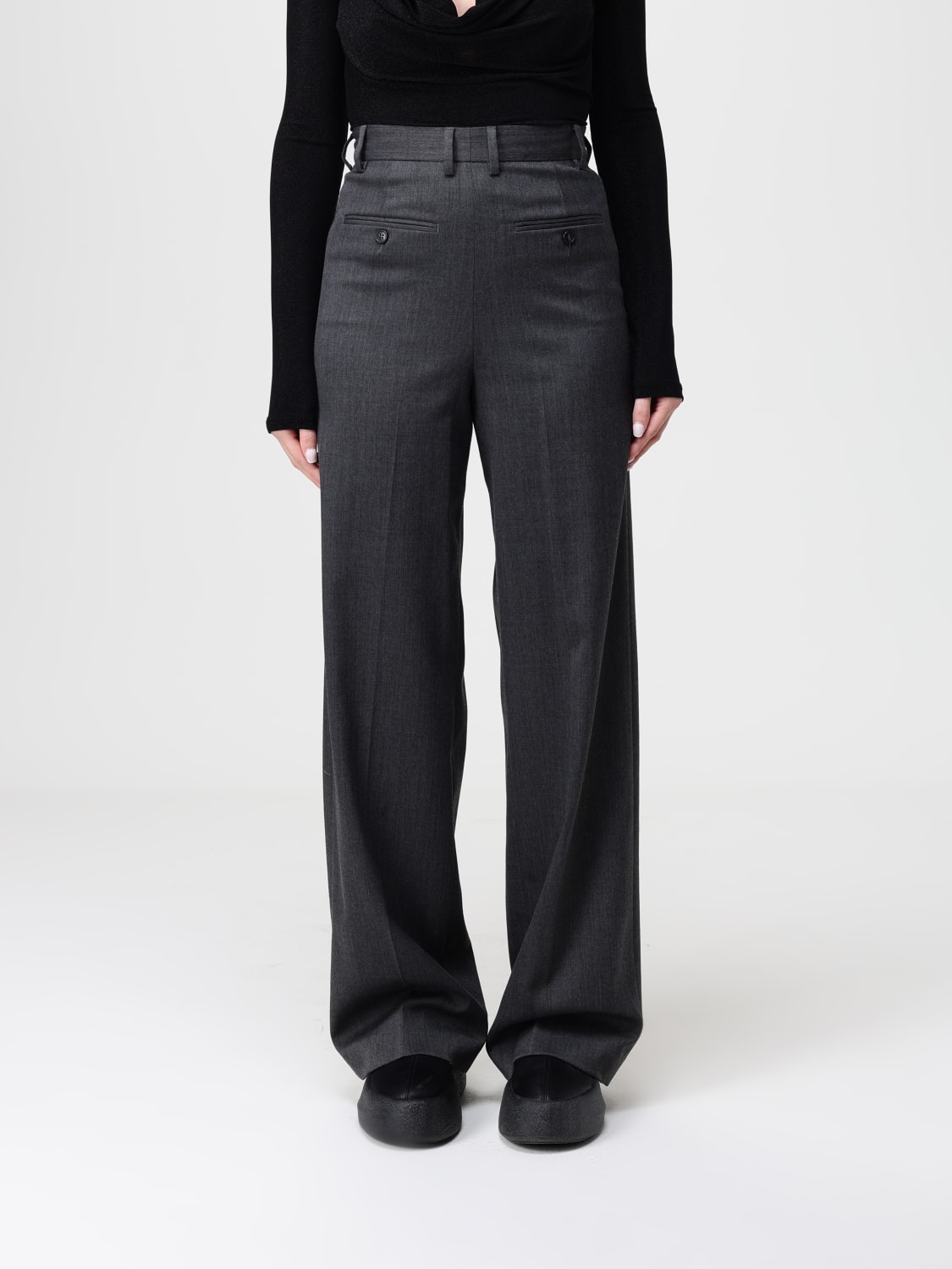 MM6 MAISON MARGIELA PANTS: Pants woman Mm6 Maison Margiela, Charcoal - Img 1