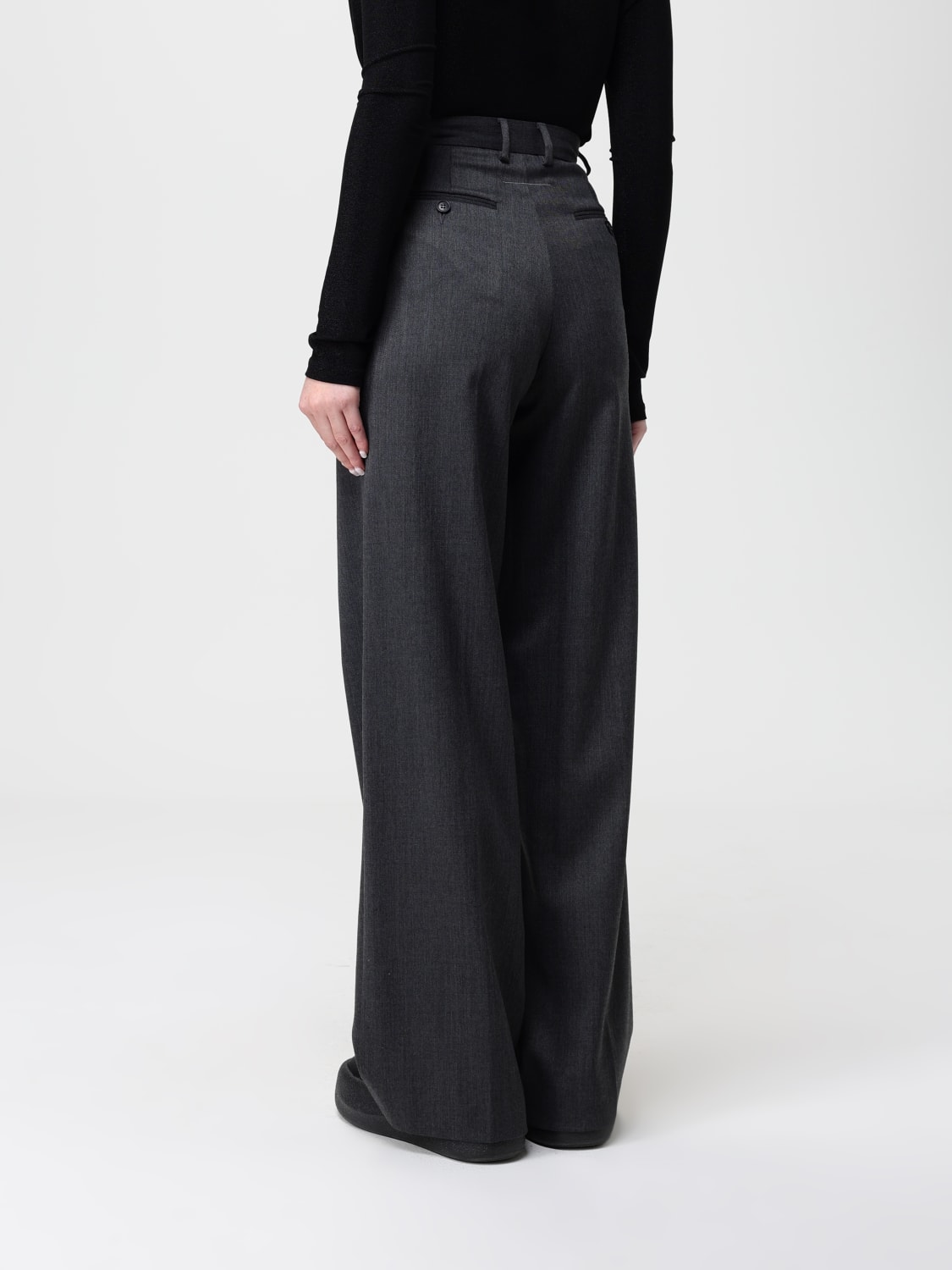 MM6 MAISON MARGIELA PANTS: Pants woman Mm6 Maison Margiela, Charcoal - Img 2