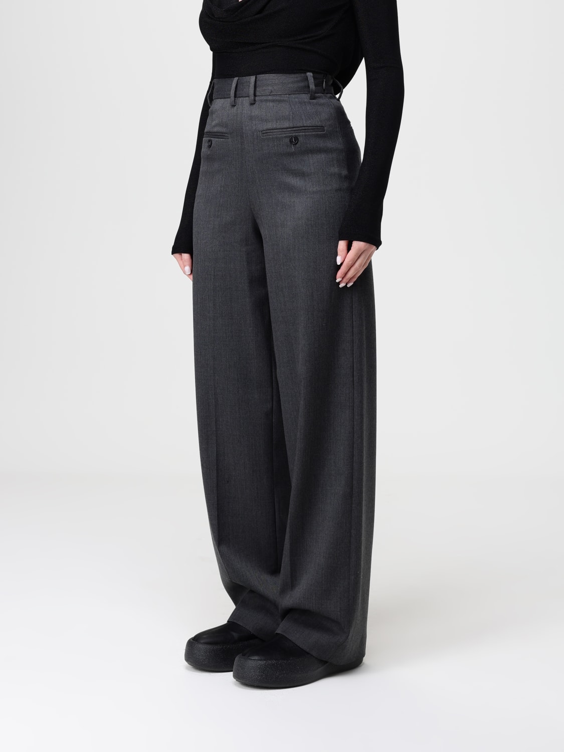 MM6 MAISON MARGIELA PANTS: Pants woman Mm6 Maison Margiela, Charcoal - Img 3
