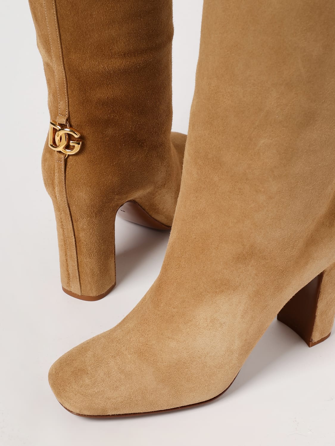 DOLCE & GABBANA BOOTS: Flat ankle boots woman Dolce & Gabbana, Dove Grey - Img 4