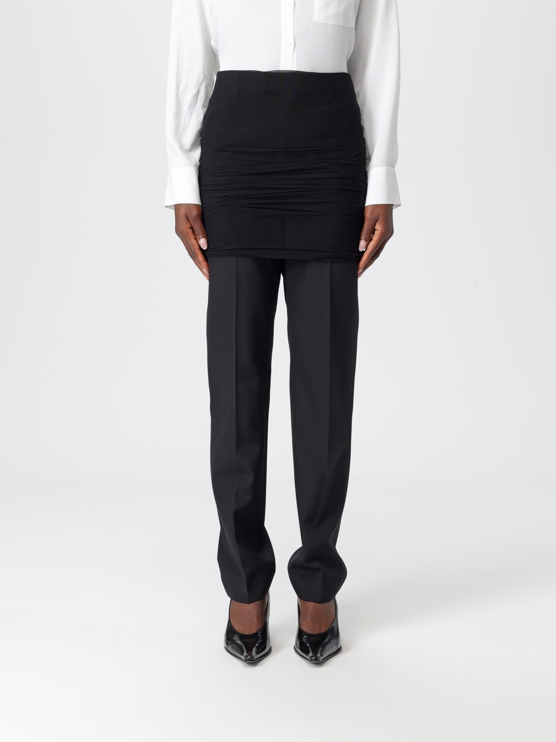 MM6 MAISON MARGIELA PANTS: Pants woman Mm6 Maison Margiela, Black - Img 1