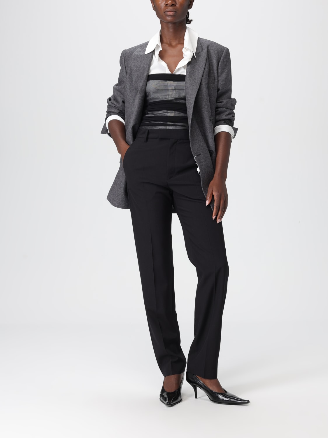 MM6 MAISON MARGIELA PANTS: Pants woman Mm6 Maison Margiela, Black - Img 2