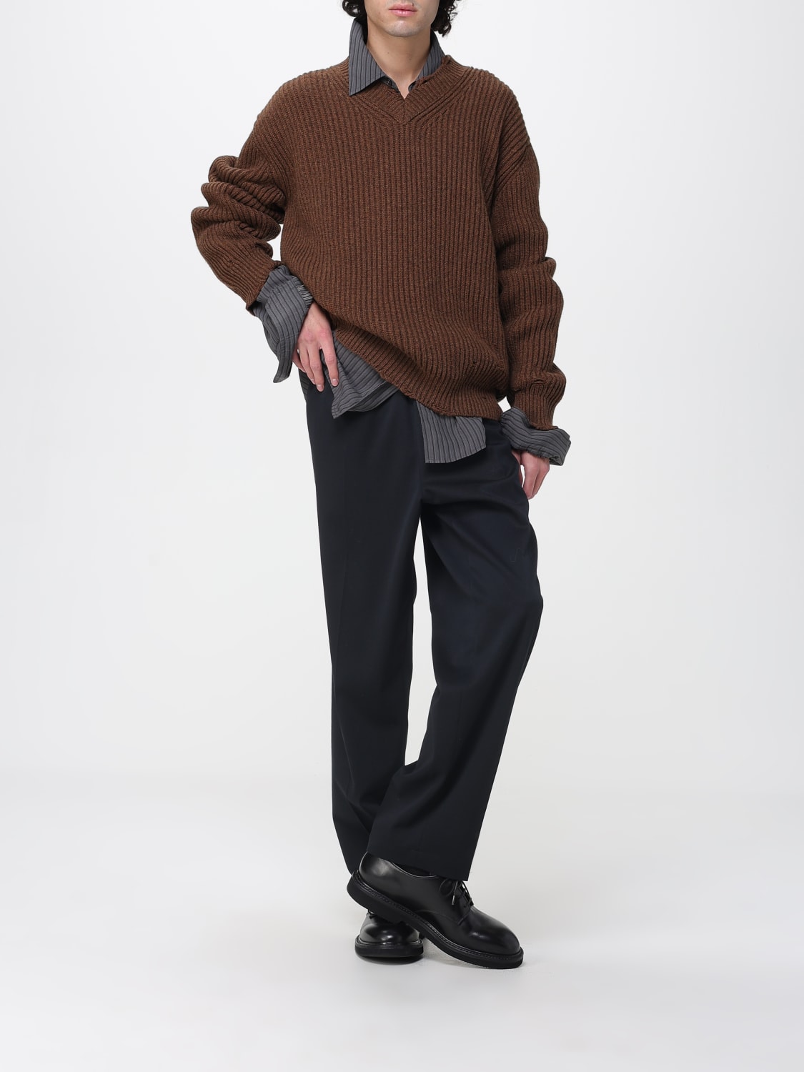 MM6 MAISON MARGIELA PULLOVER: Pullover herren Mm6 Maison Margiela, Braun - Img 2