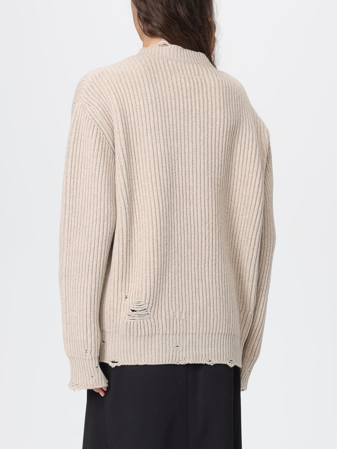 MM6 MAISON MARGIELA SWEATER: Sweater woman Mm6 Maison Margiela, Beige - Img 3