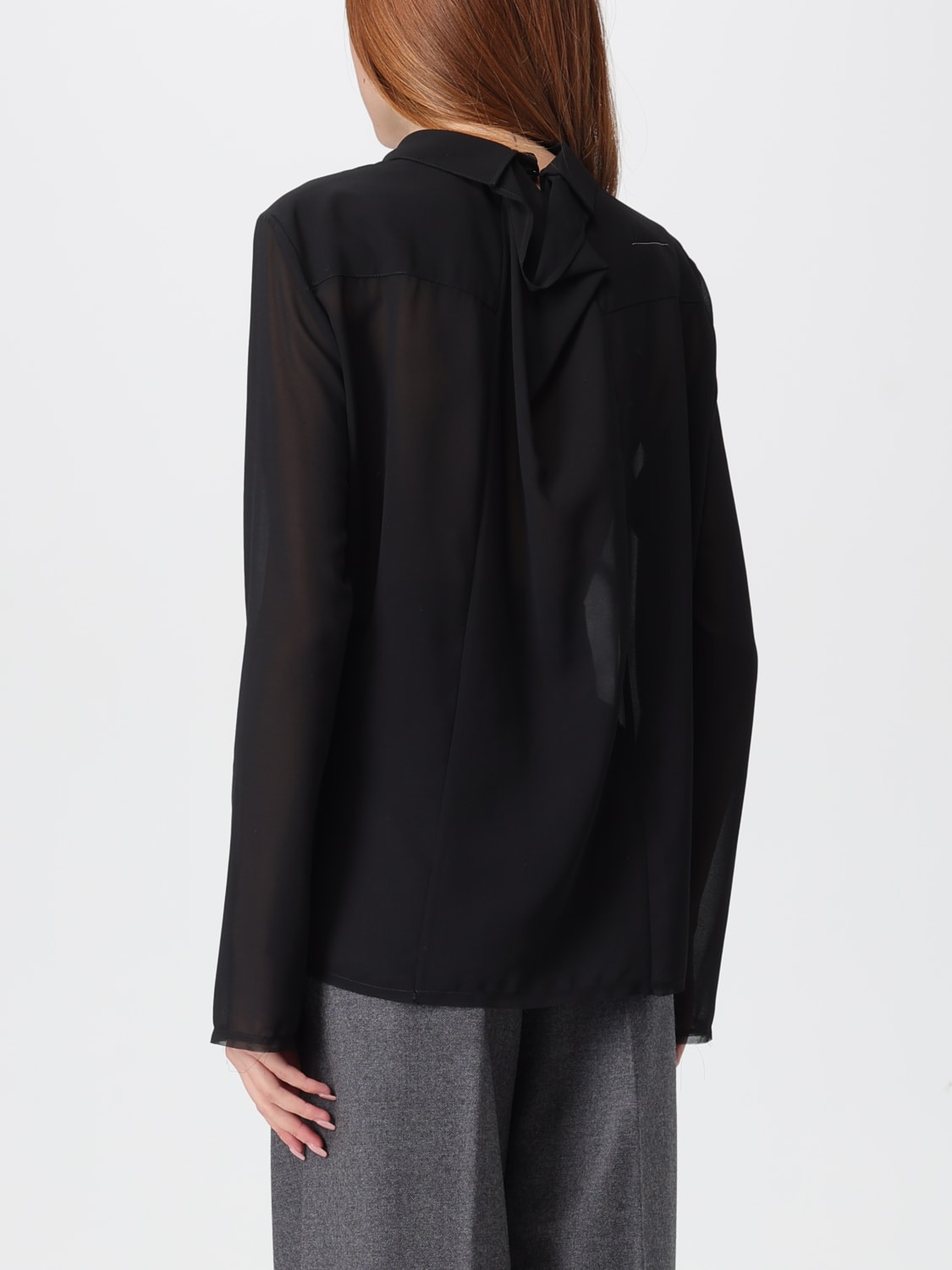 MM6 MAISON MARGIELA SHIRT: Shirt woman Mm6 Maison Margiela, Black - Img 3