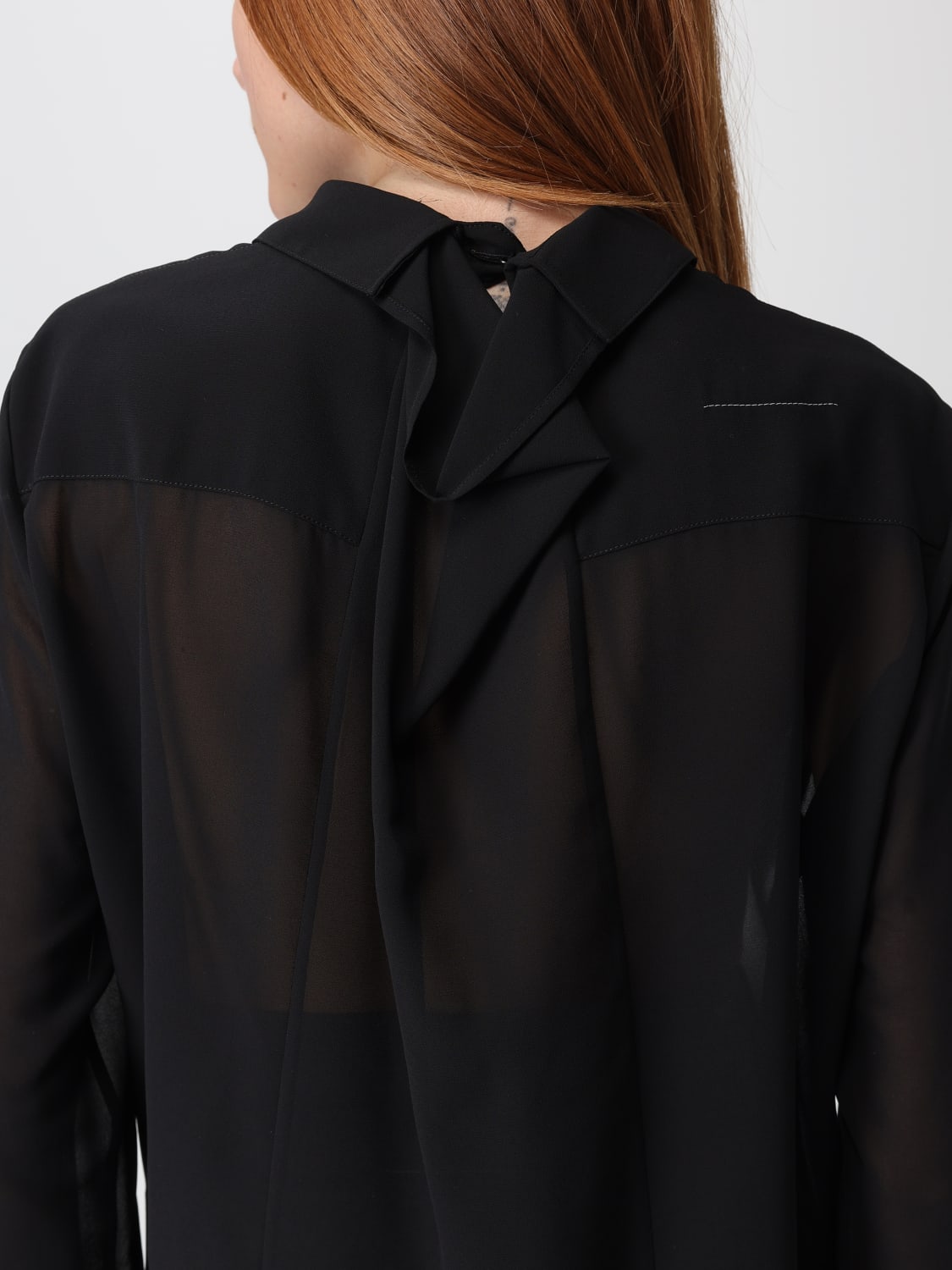 MM6 MAISON MARGIELA SHIRT: Shirt woman Mm6 Maison Margiela, Black - Img 5
