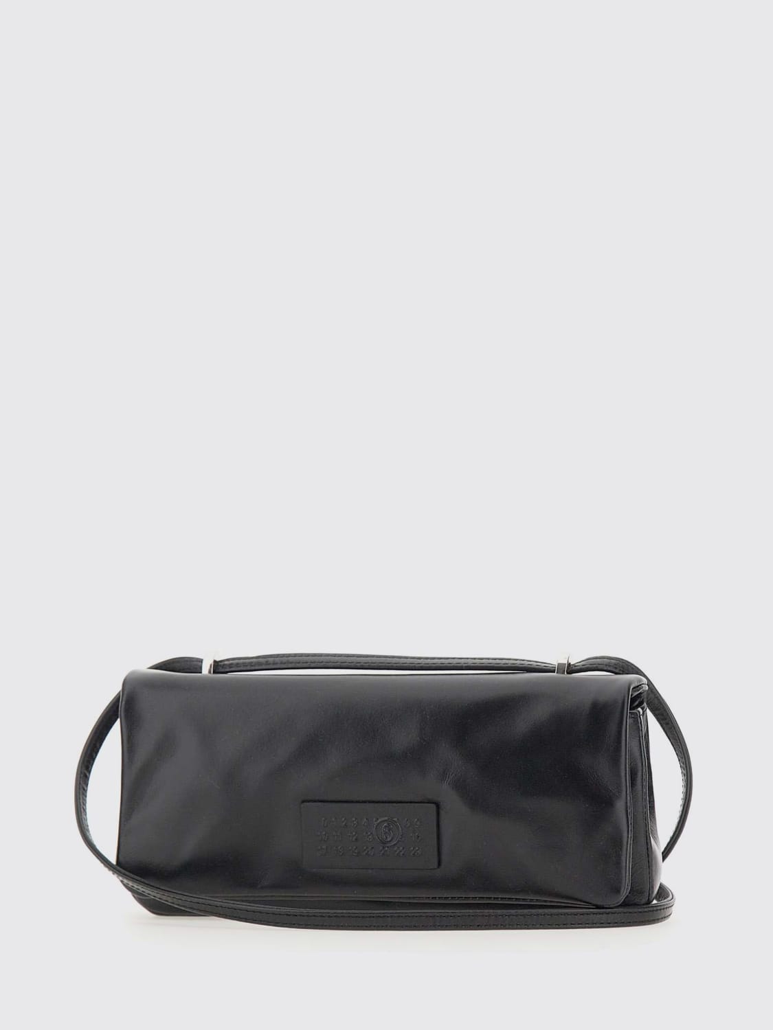 MM6 MAISON MARGIELA BORSA A TRACOLLA: Borsa Numeric MM6 Maison Margiela in pelle , Nero - Img 1