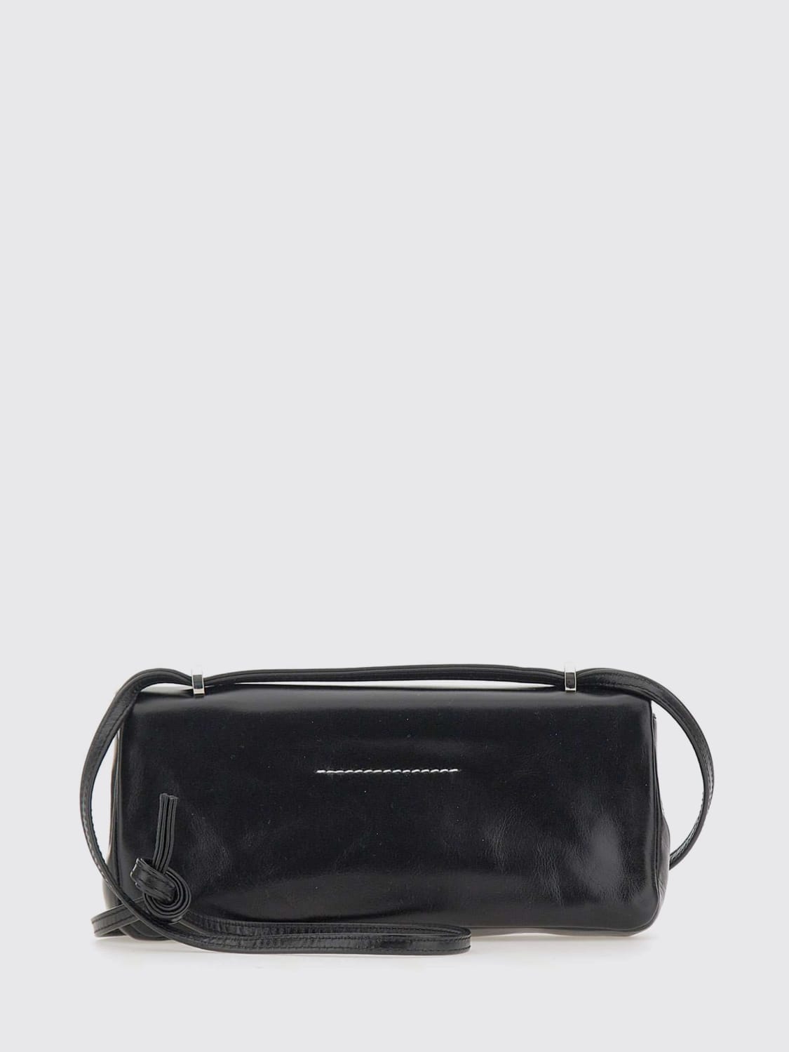 MM6 MAISON MARGIELA BORSA A TRACOLLA: Borsa Numeric MM6 Maison Margiela in pelle , Nero - Img 2