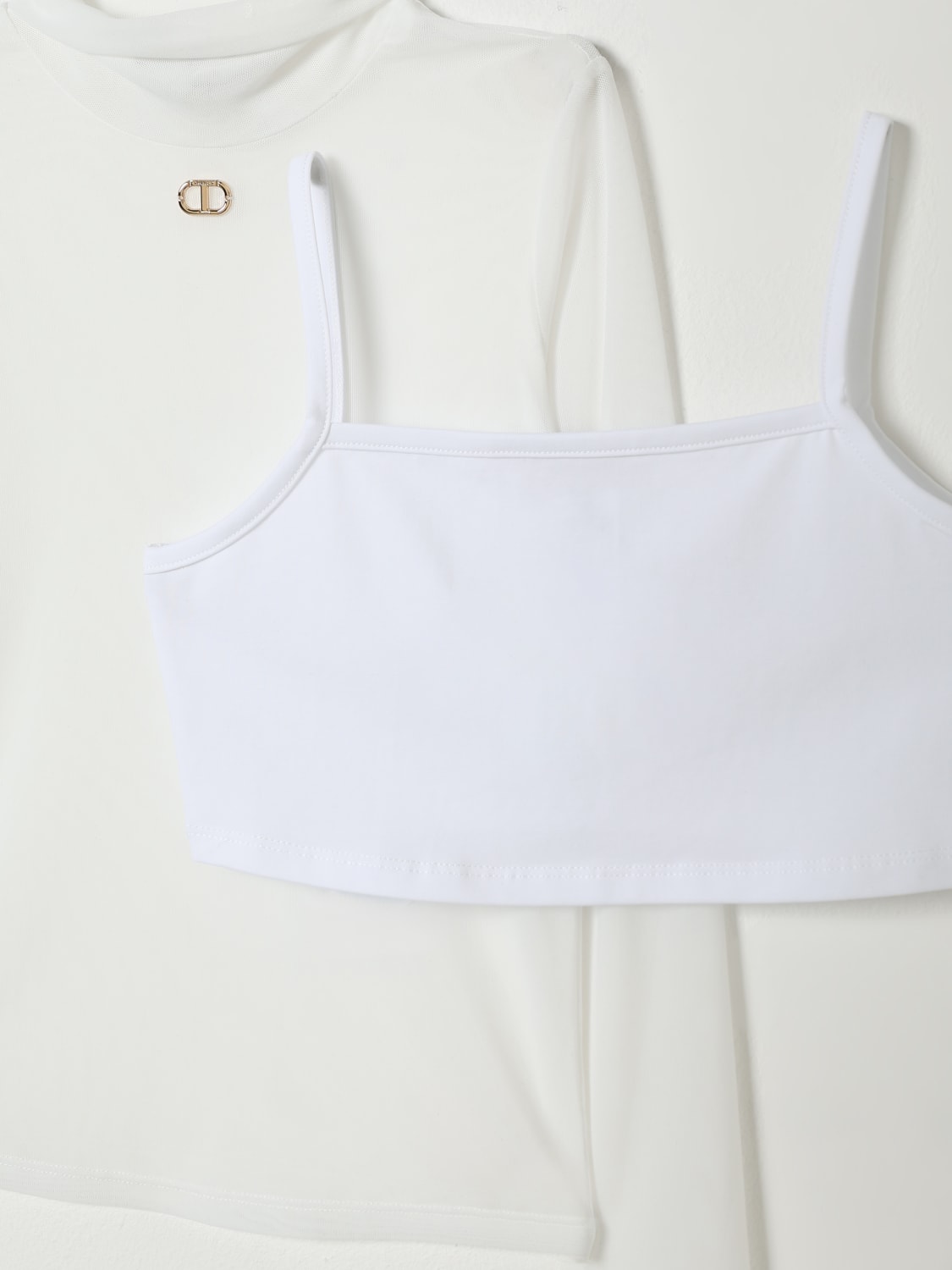 TWINSET 탑: 탑 남아 Twinset, 화이트 - Img 3