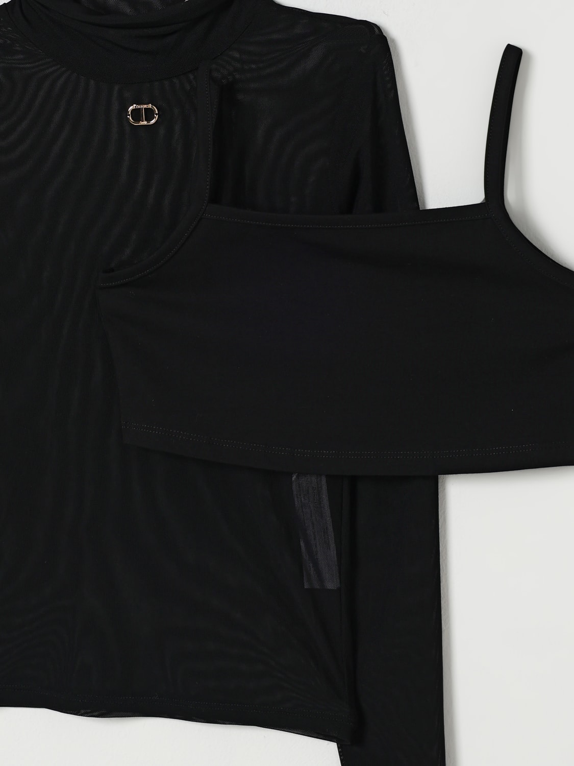 TWINSET TOP: Top kids Twinset, Black - Img 3
