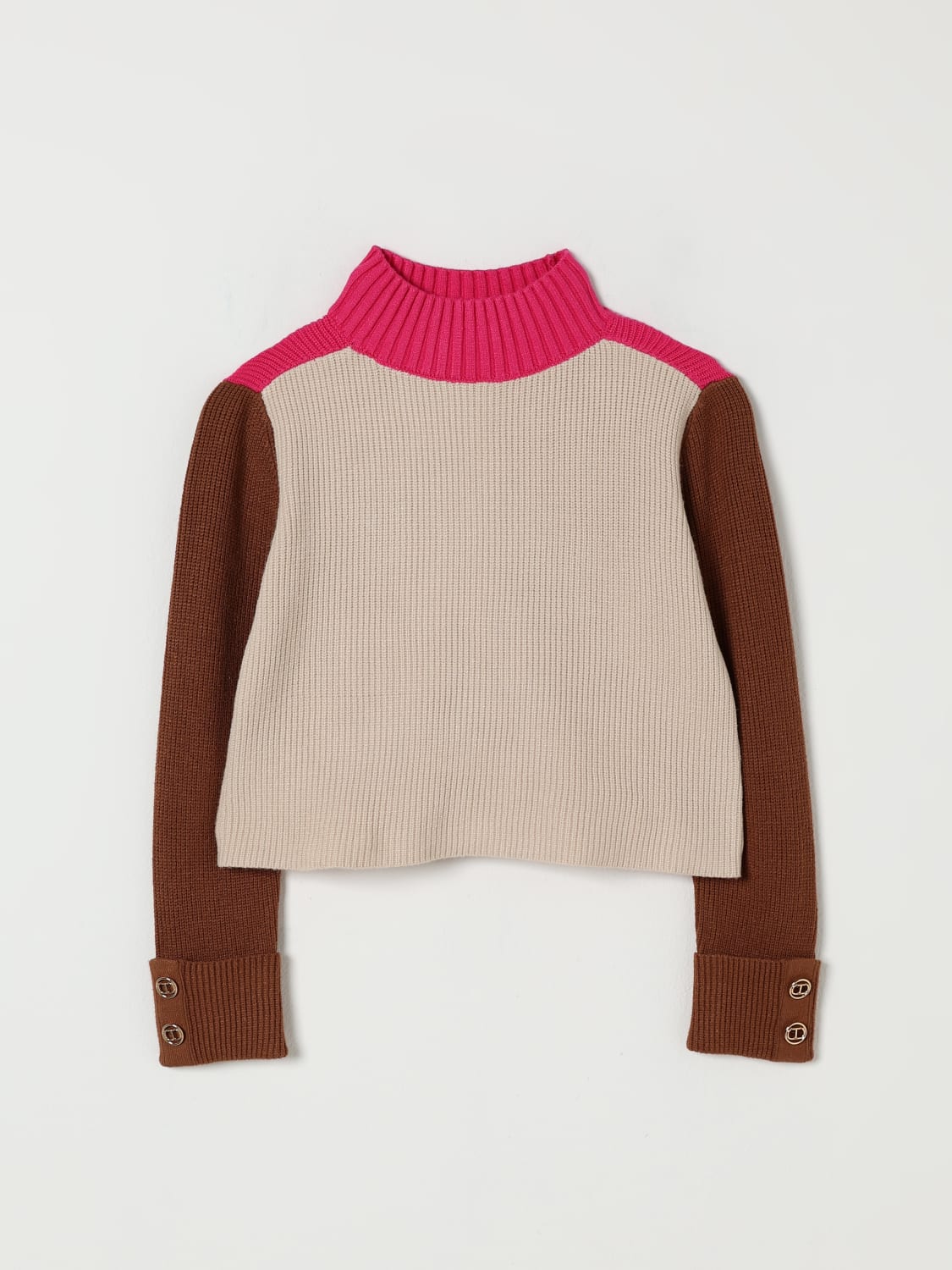 TWINSET SWEATER: Sweater kids Twinset, Beige - Img 1