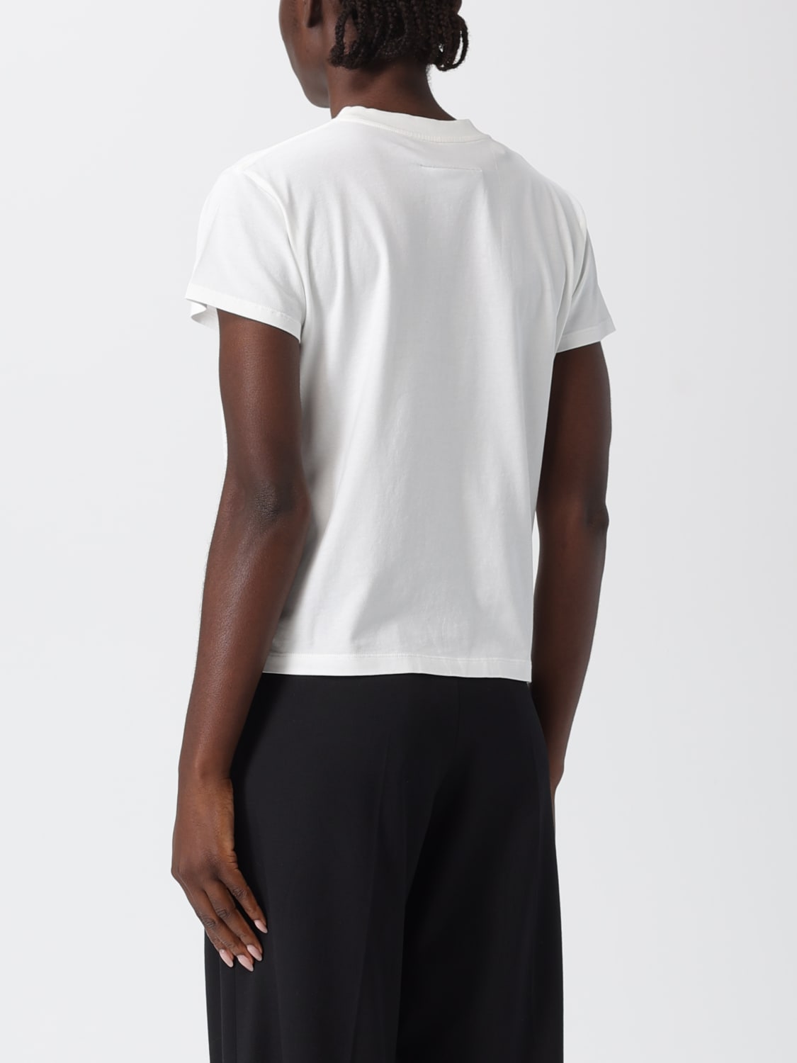 MM6 MAISON MARGIELA T-SHIRTS: T-shirt in cotone con logo Mm6 Maison Margiela, Bianco - Img 3