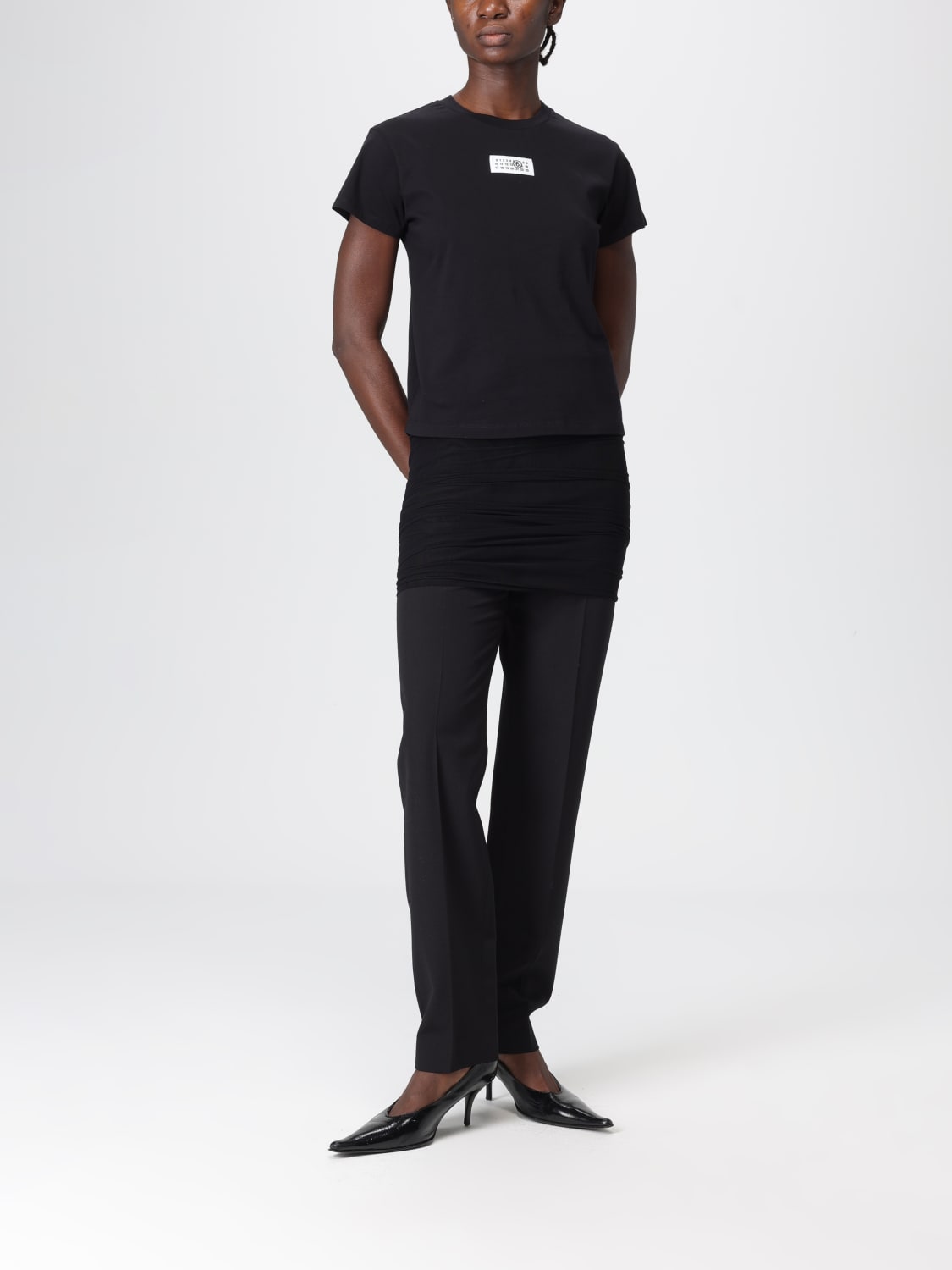 MM6 MAISON MARGIELA T-SHIRT: T-shirt woman Mm6 Maison Margiela, Black - Img 2