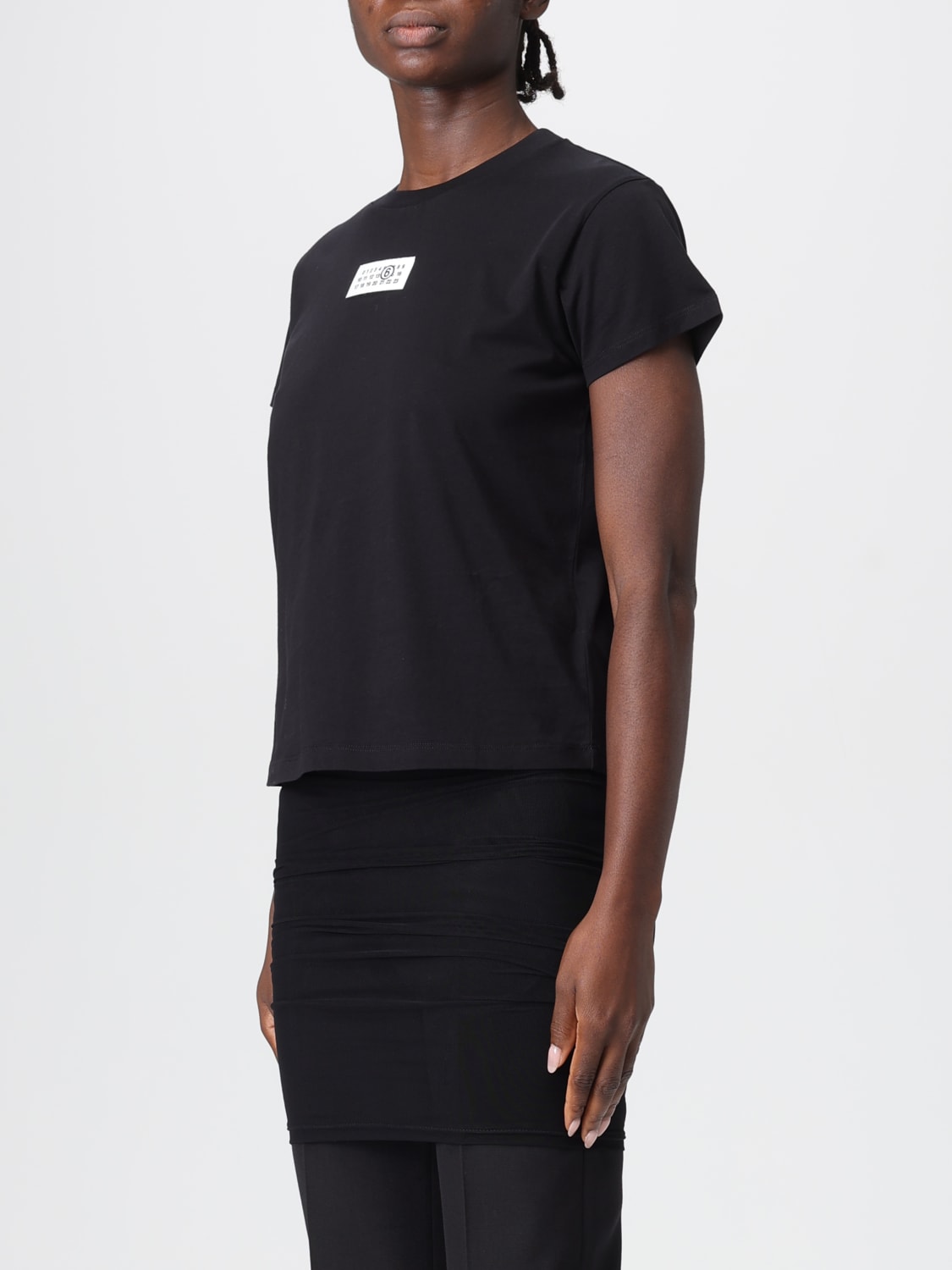MM6 MAISON MARGIELA T-SHIRT: T-shirt woman Mm6 Maison Margiela, Black - Img 4