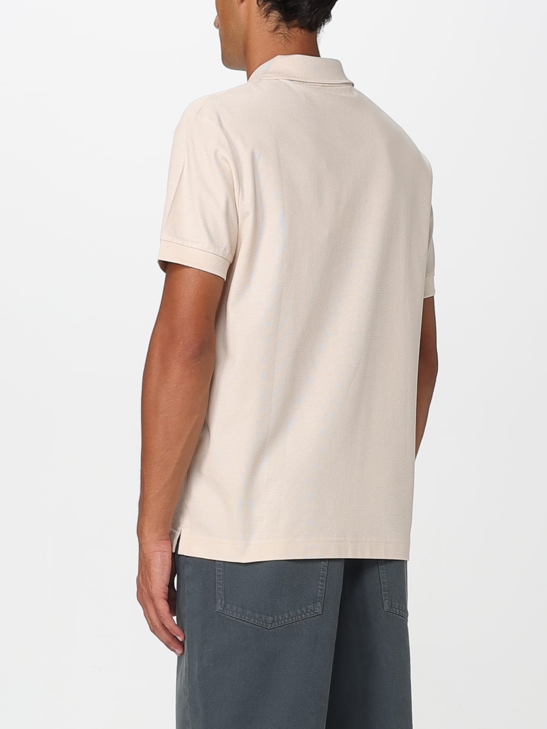 BURBERRY POLO SHIRT: Polo shirt men Burberry, Beige - Img 3