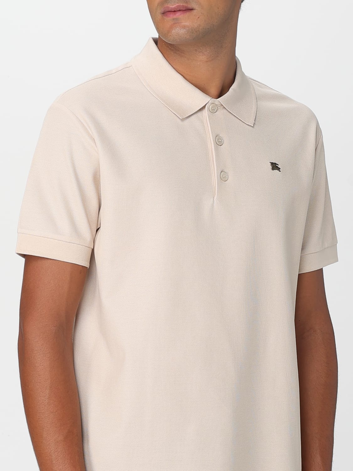 BURBERRY POLO SHIRT: Polo shirt men Burberry, Beige - Img 5