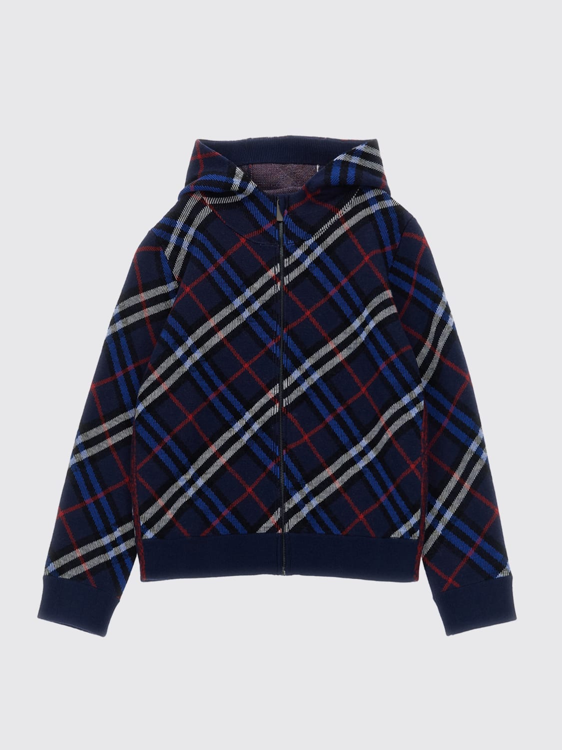 BURBERRY SWEATER: Jacket kids Burberry, Multicolor - Img 1
