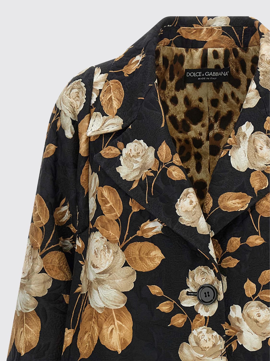 DOLCE & GABBANA COAT: Trench coat woman Dolce & Gabbana, Multicolor - Img 3