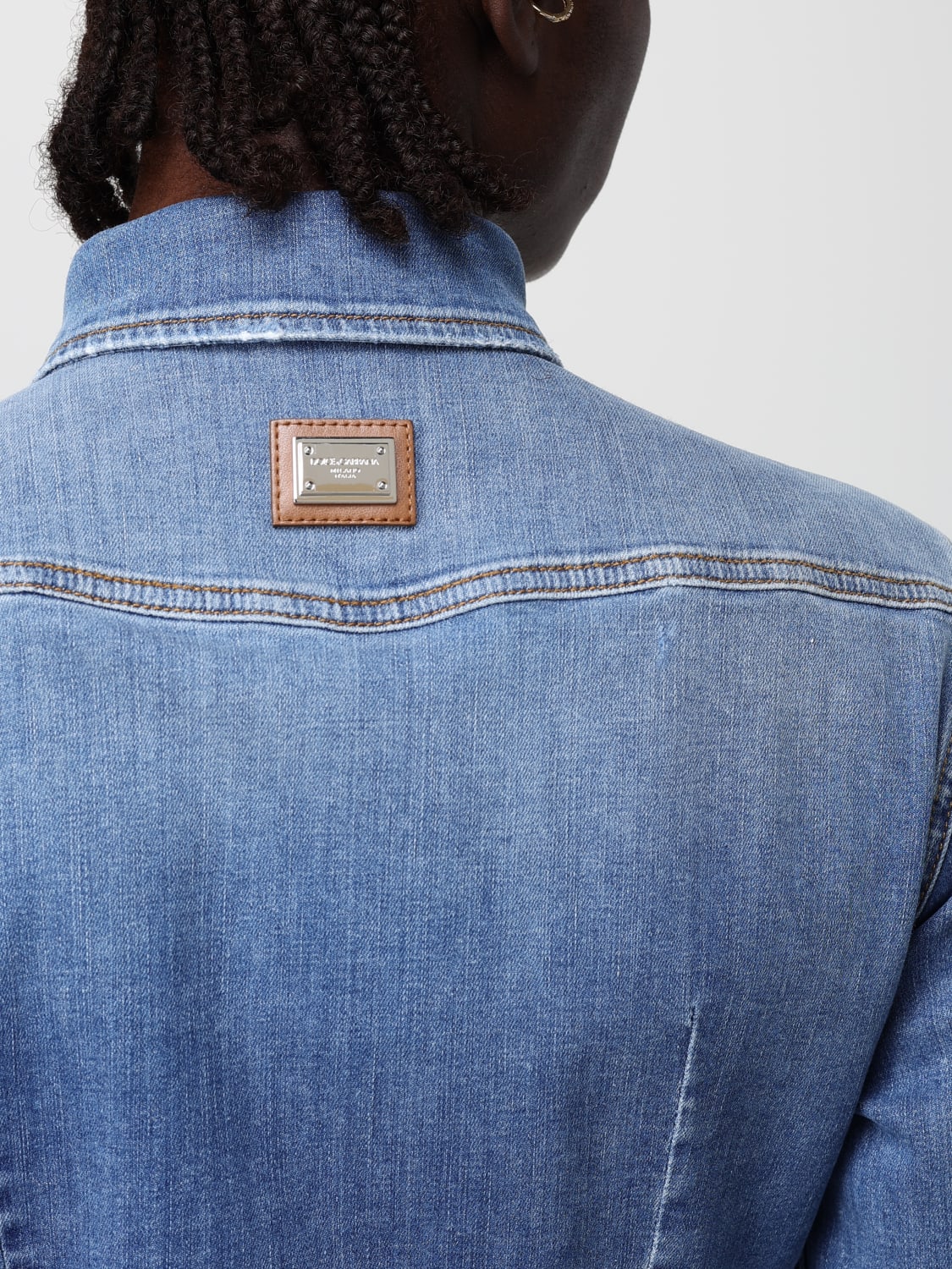 DOLCE & GABBANA CHEMISE: Top femme Dolce & Gabbana, Bleu - Img 4