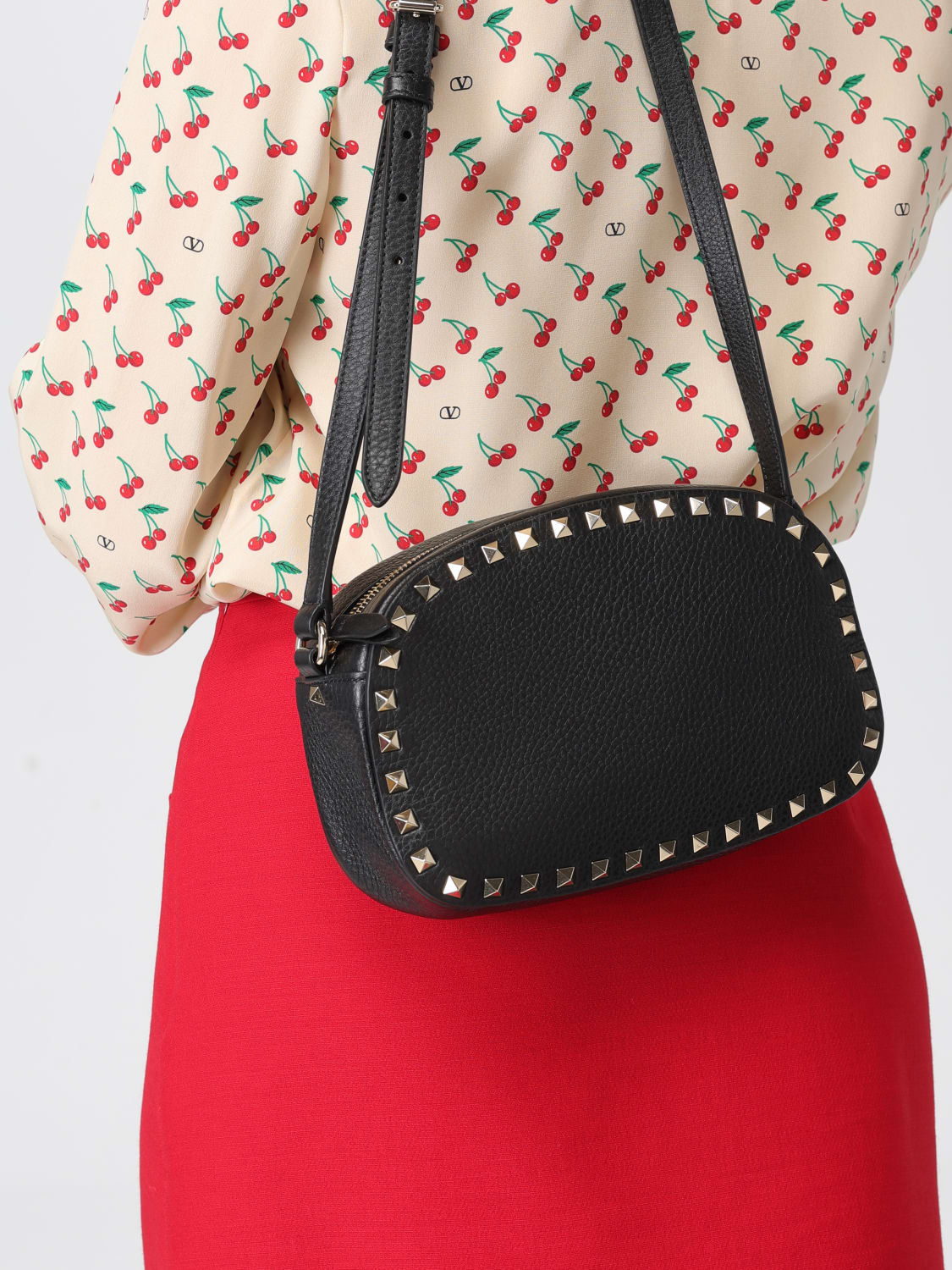 VALENTINO GARAVANI UMHÄNGETASCHE: Schultertasche damen Valentino Garavani, Schwarz - Img 2