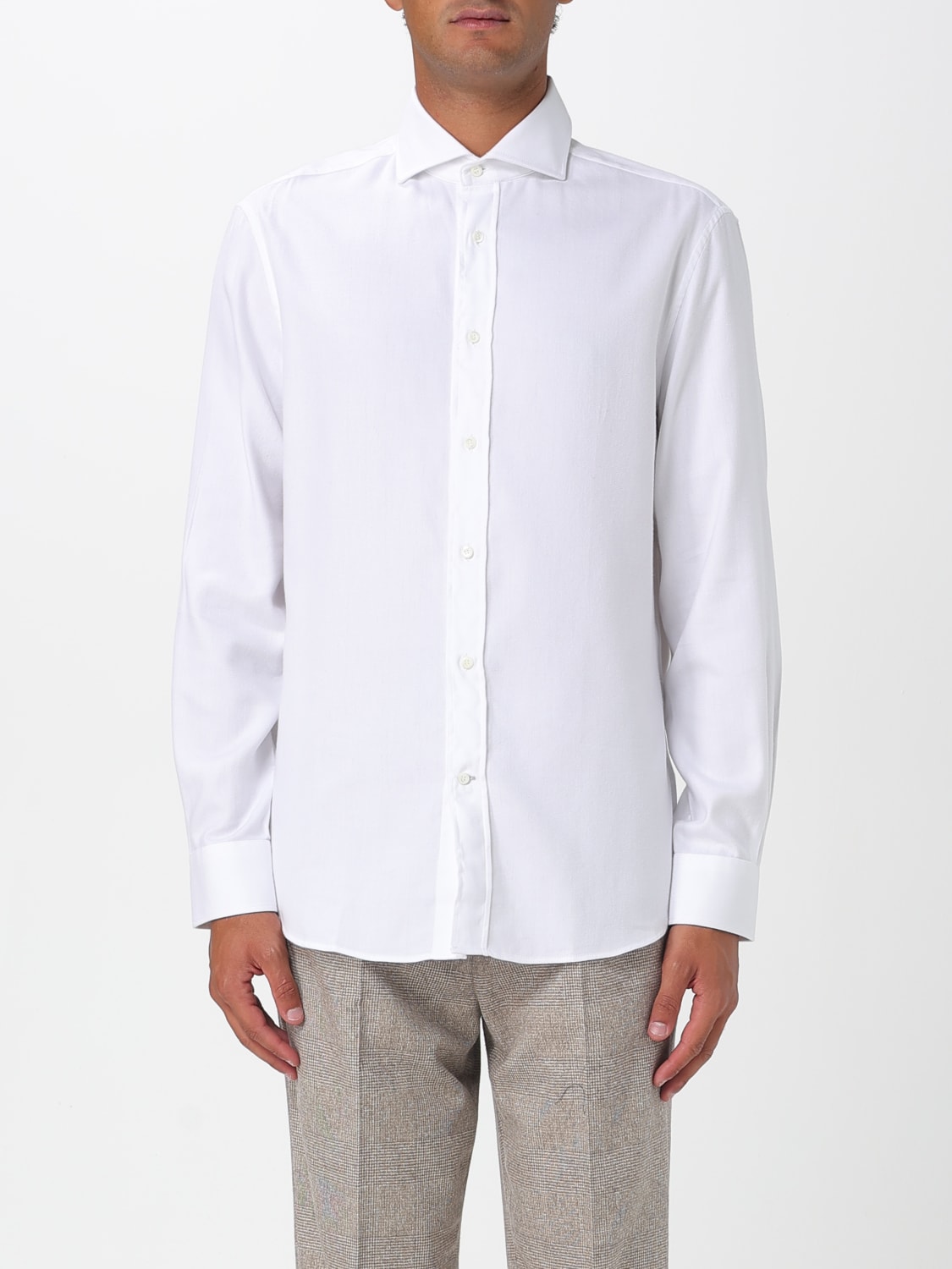 BRUNELLO CUCINELLI CAMISA: Camisa hombre Brunello Cucinelli, Blanco - Img 1