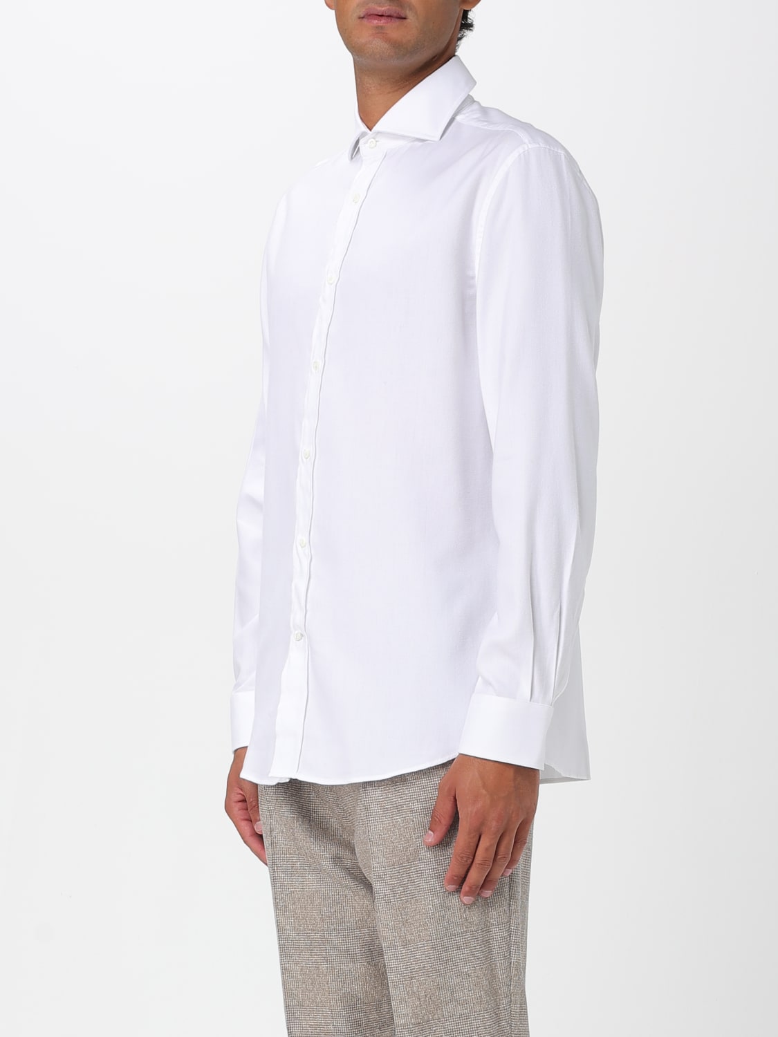 BRUNELLO CUCINELLI CAMISA: Camisa hombre Brunello Cucinelli, Blanco - Img 4