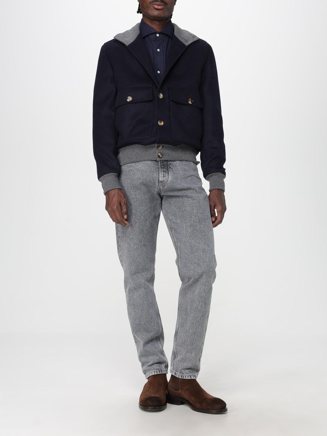 BRUNELLO CUCINELLI CHEMISE: Chemise homme Brunello Cucinelli, Bleu - Img 2