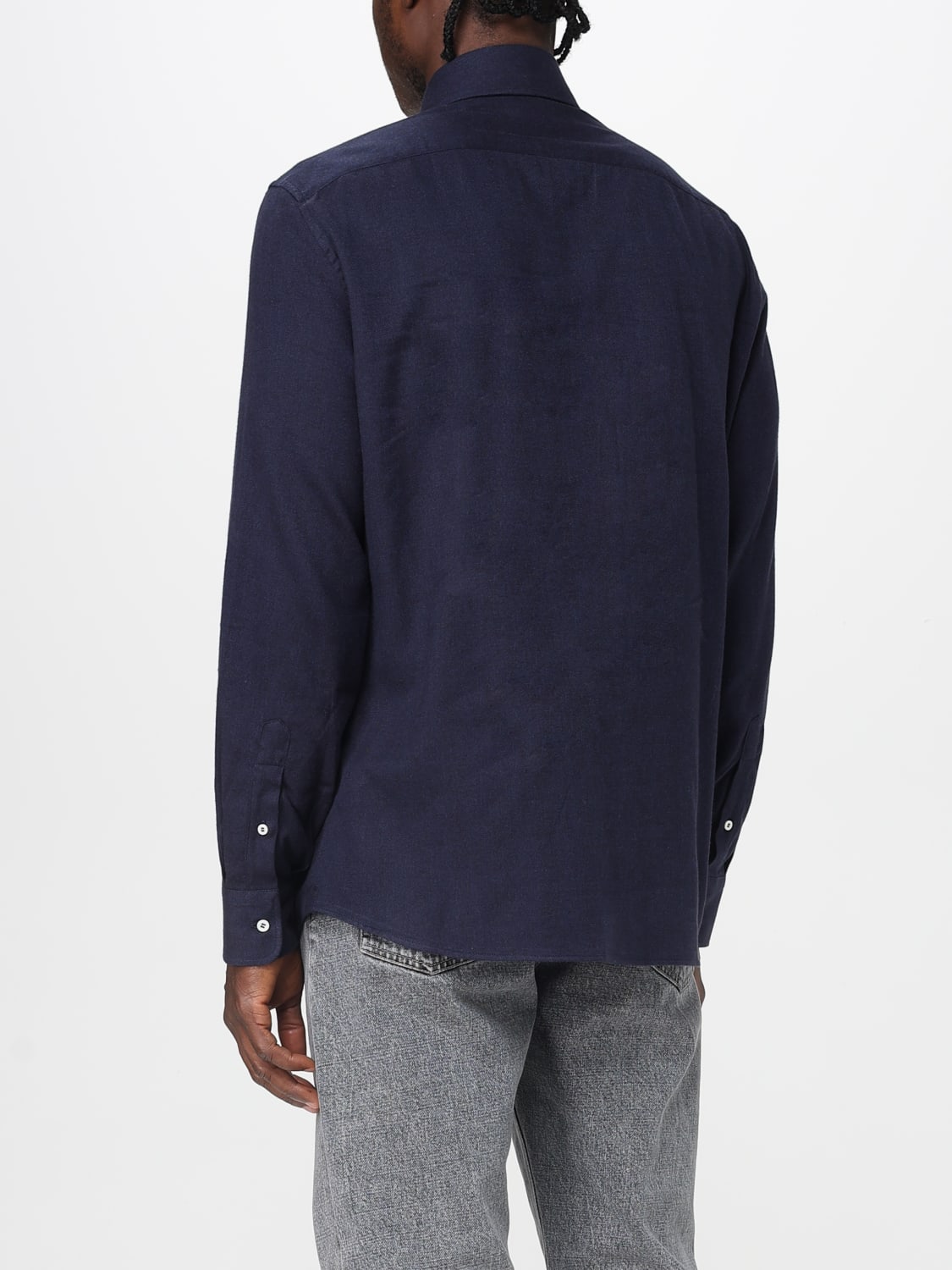 BRUNELLO CUCINELLI CHEMISE: Chemise homme Brunello Cucinelli, Bleu - Img 3