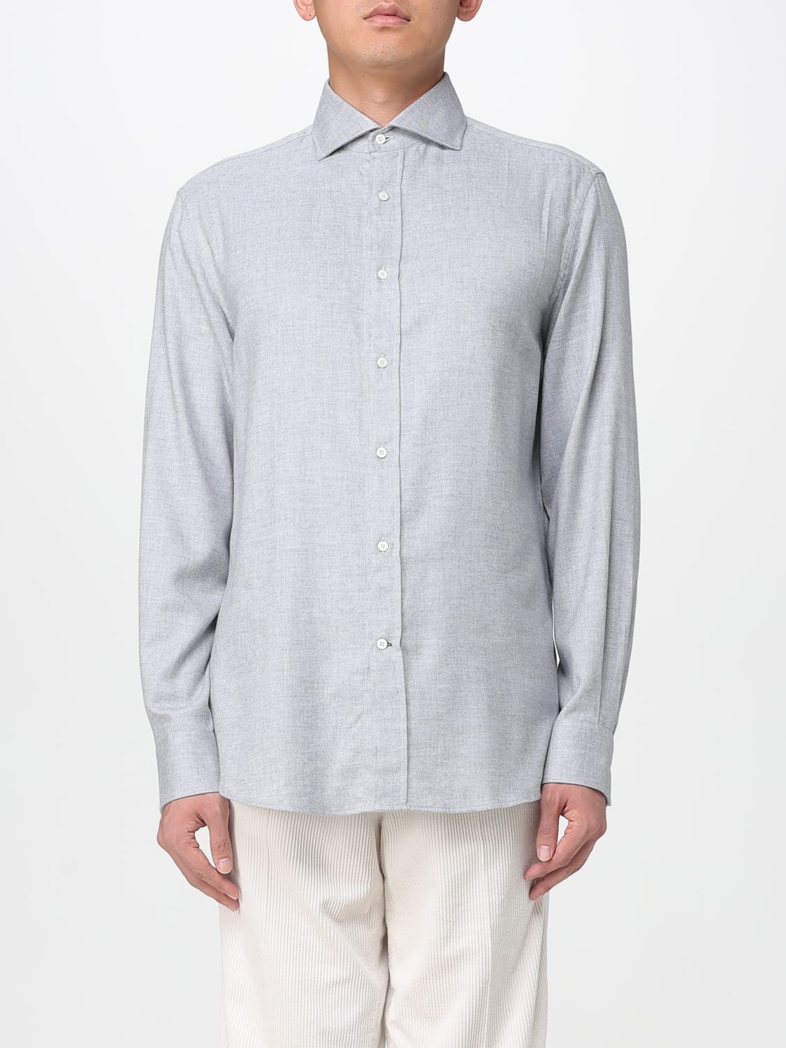 BRUNELLO CUCINELLI SHIRT: Shirt men Brunello Cucinelli, Grey - Img 1